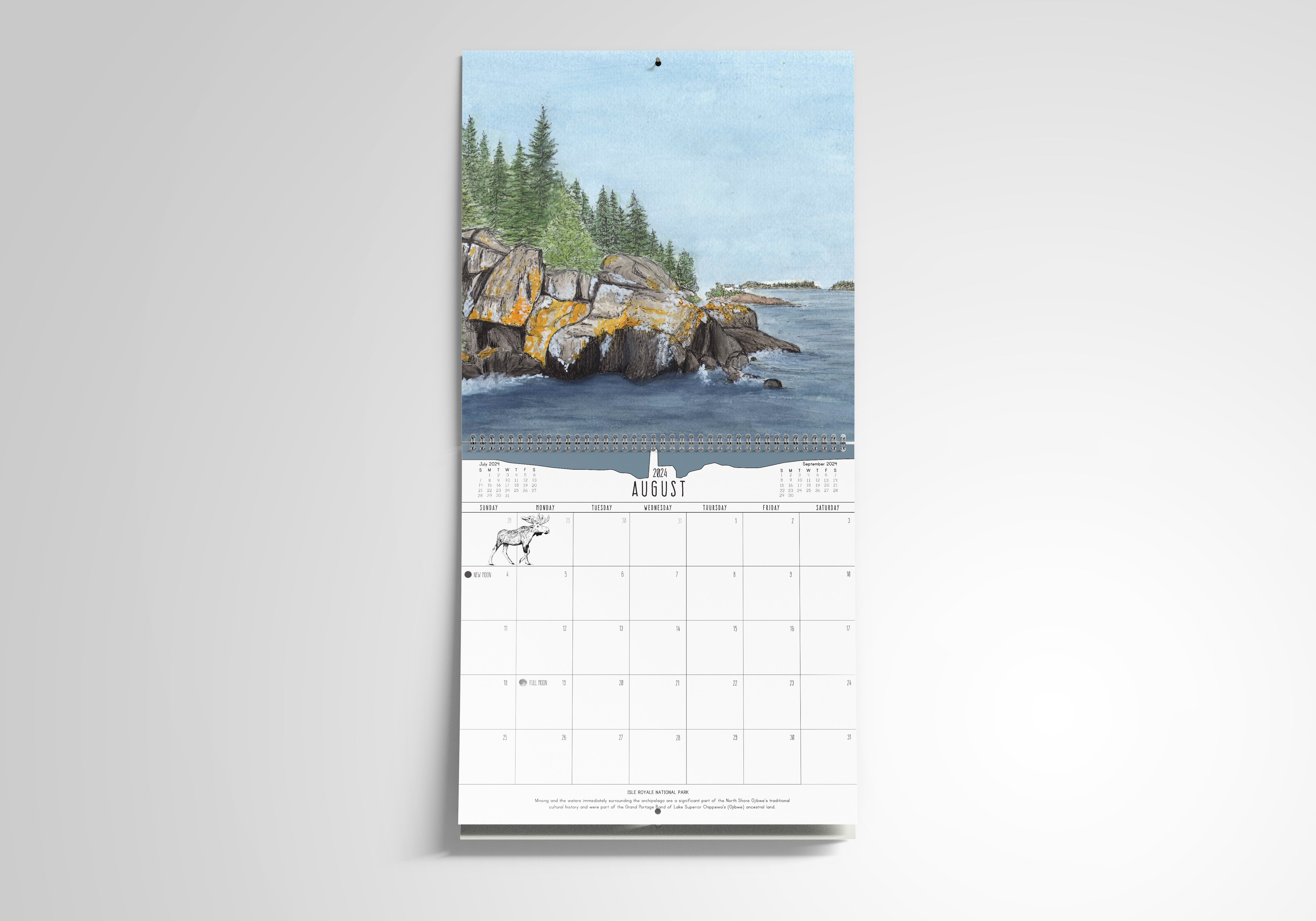 2024 National Park Wall Calendar