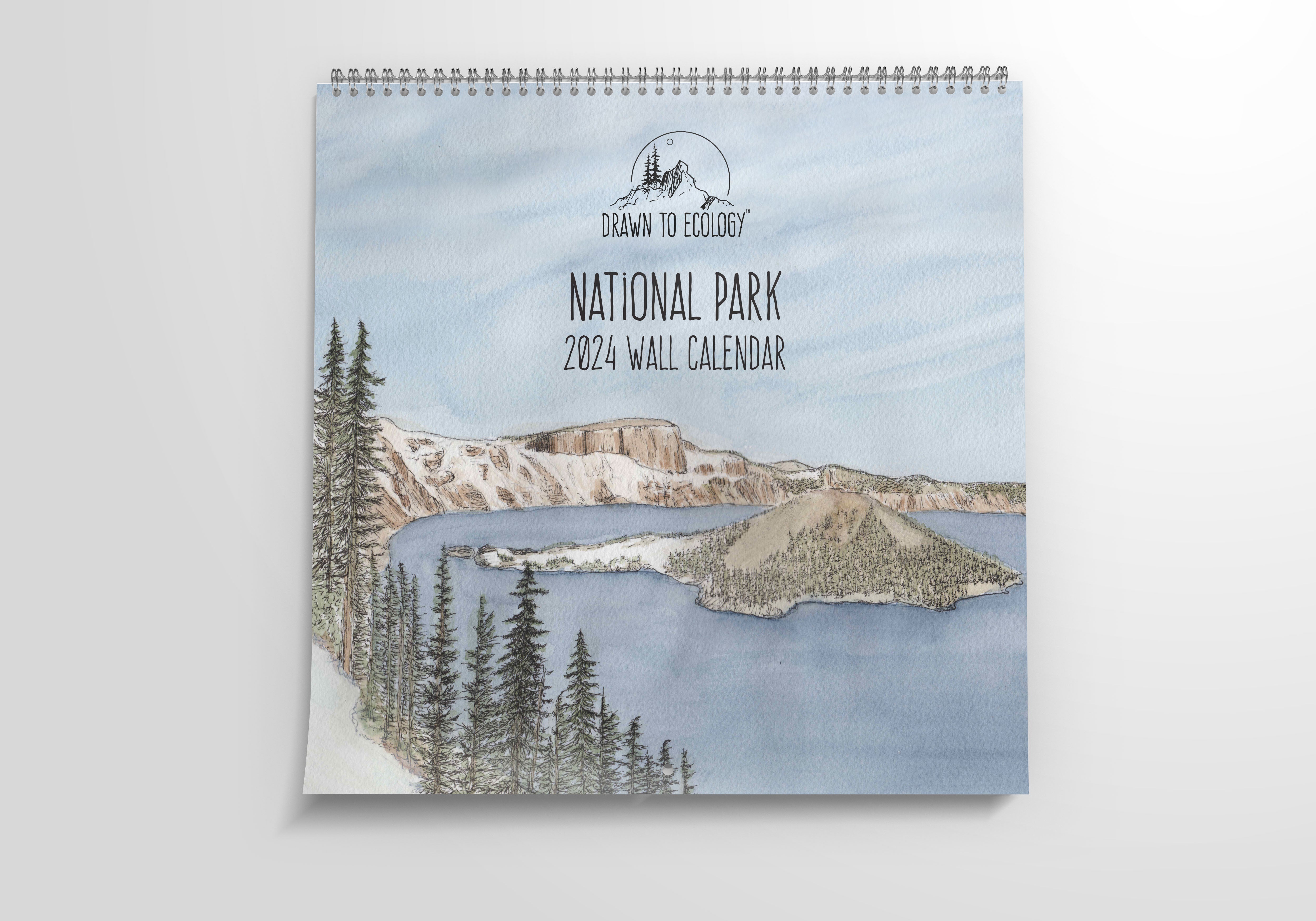 2024 National Park Wall Calendar