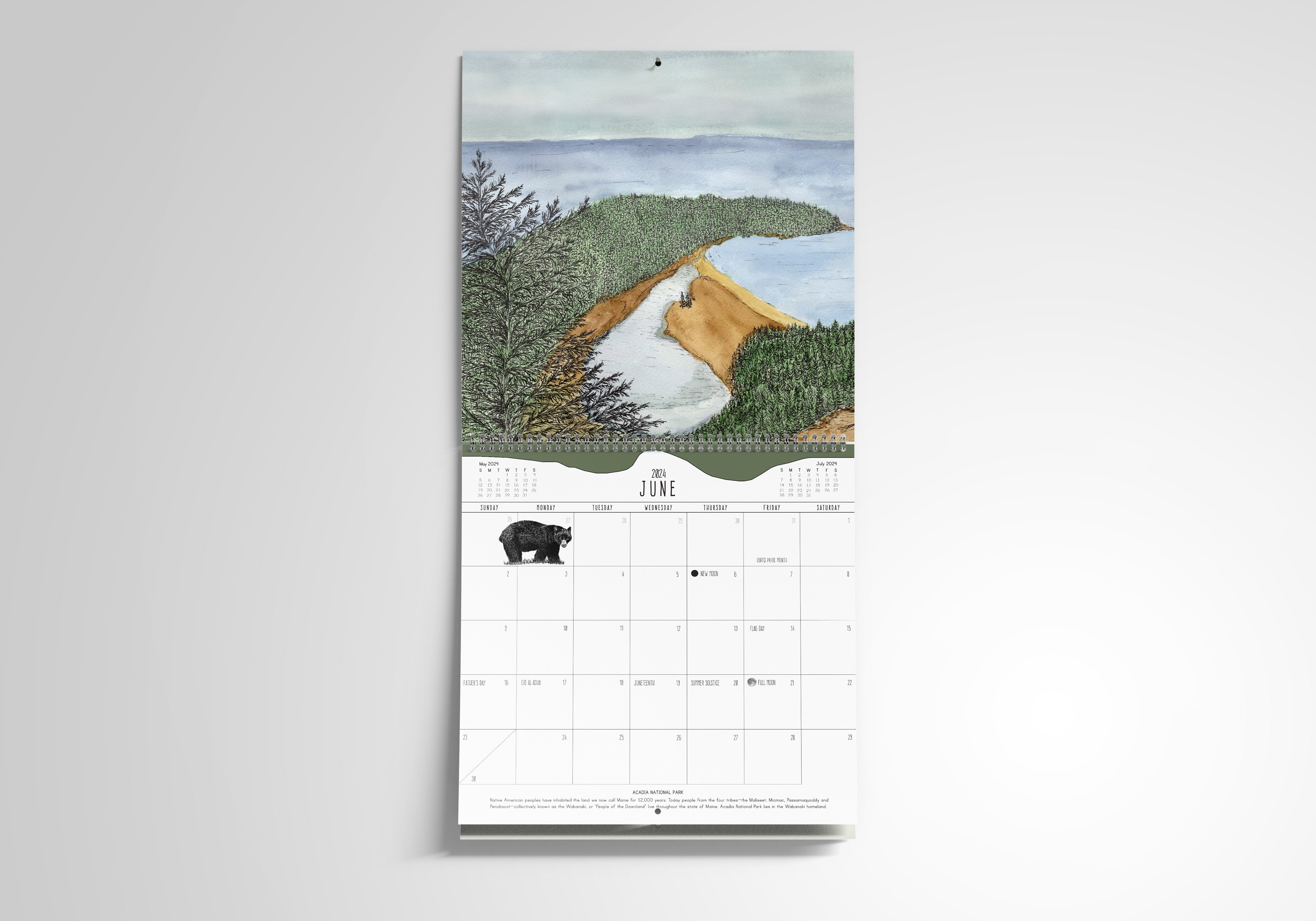 2024 National Park Wall Calendar