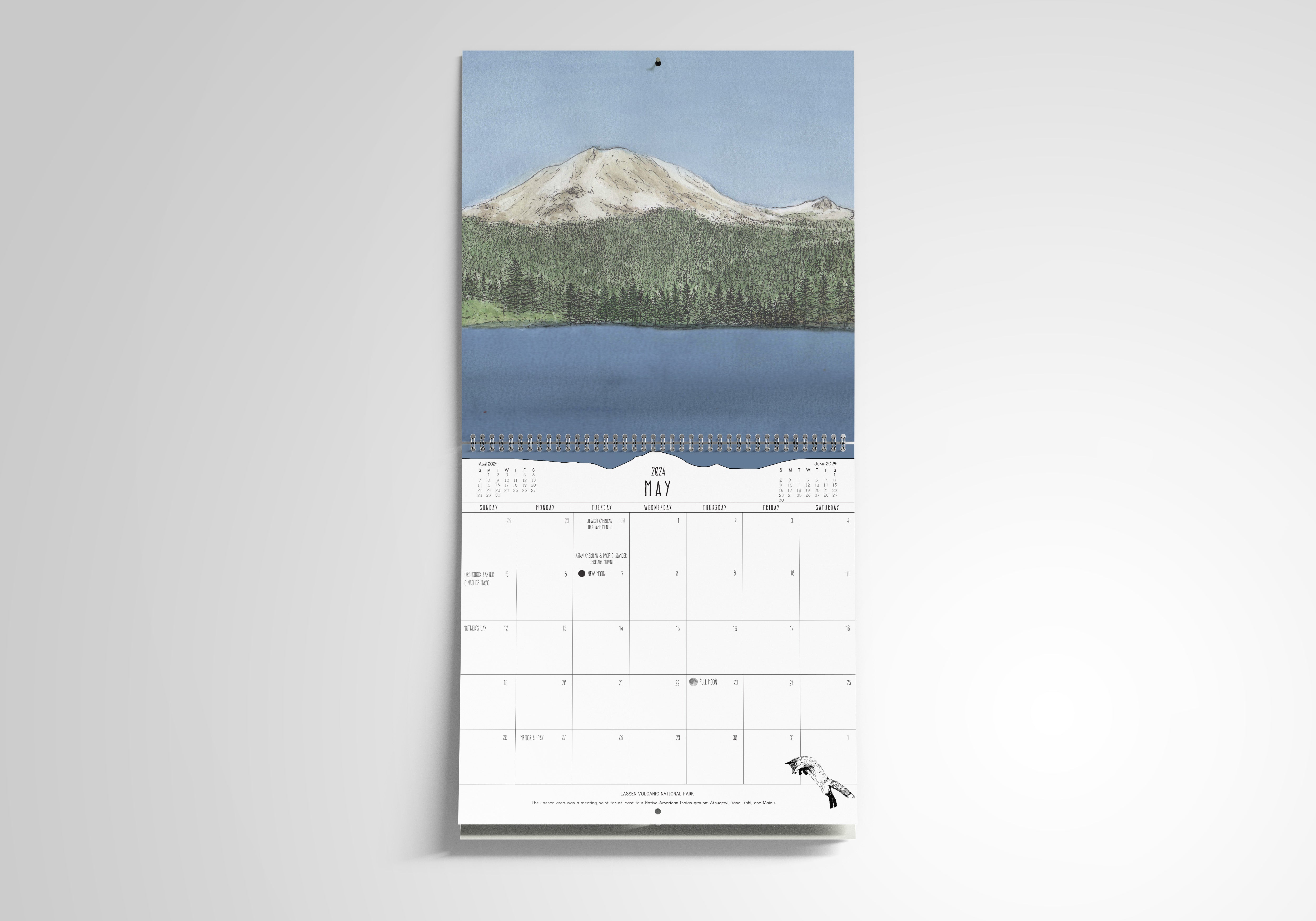 2024 National Park Wall Calendar