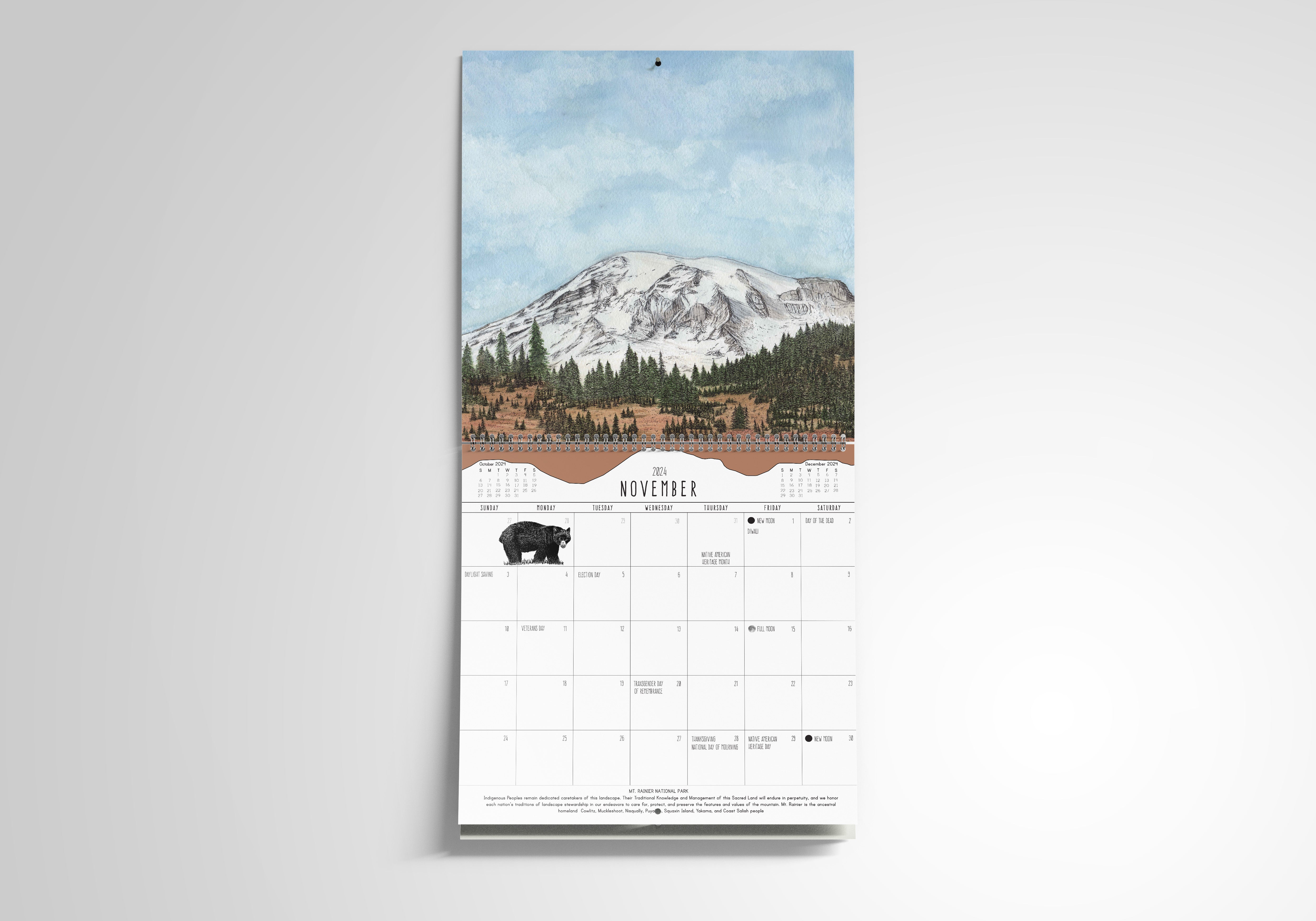 2024 National Park Wall Calendar