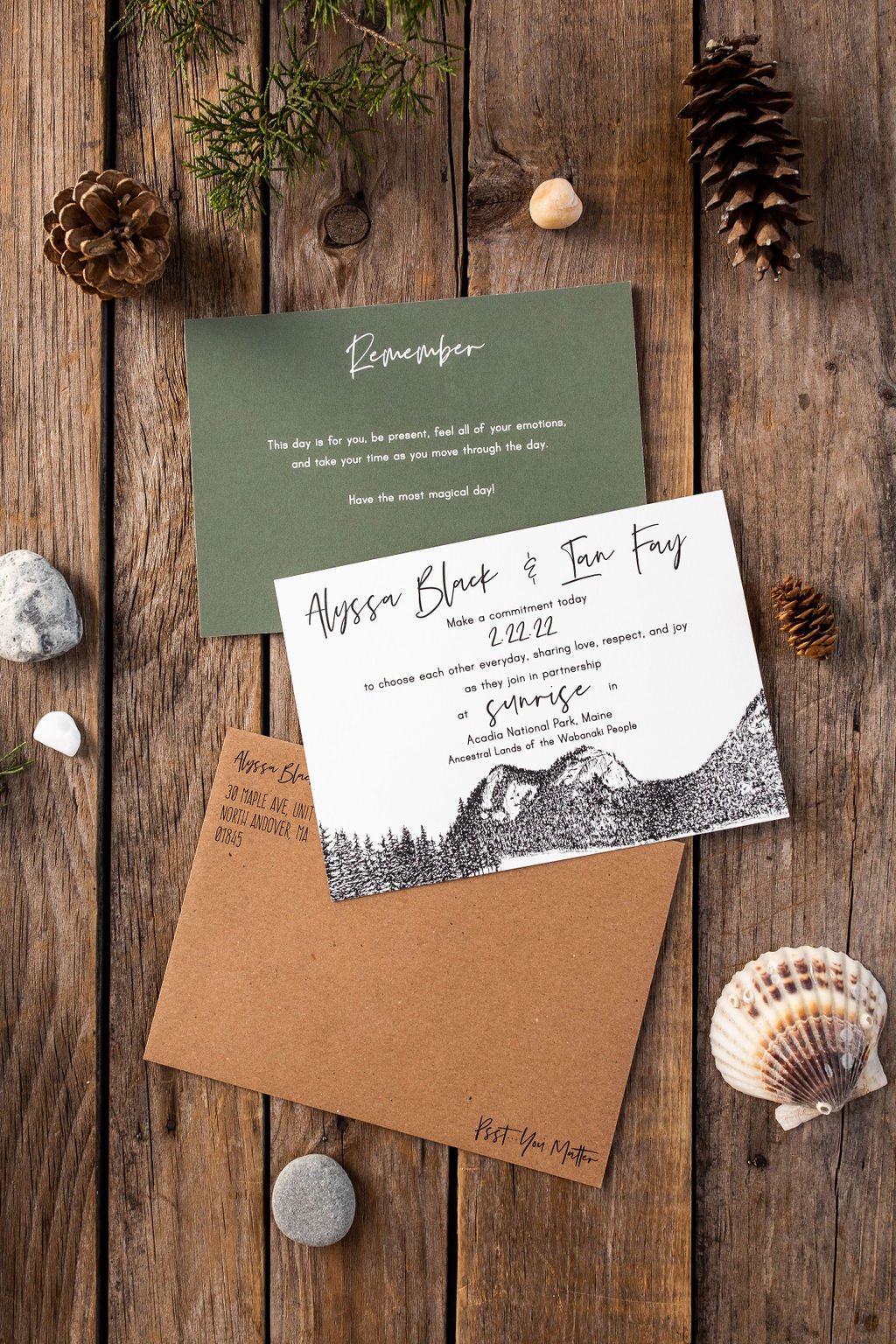 Acadia Wedding Invitation