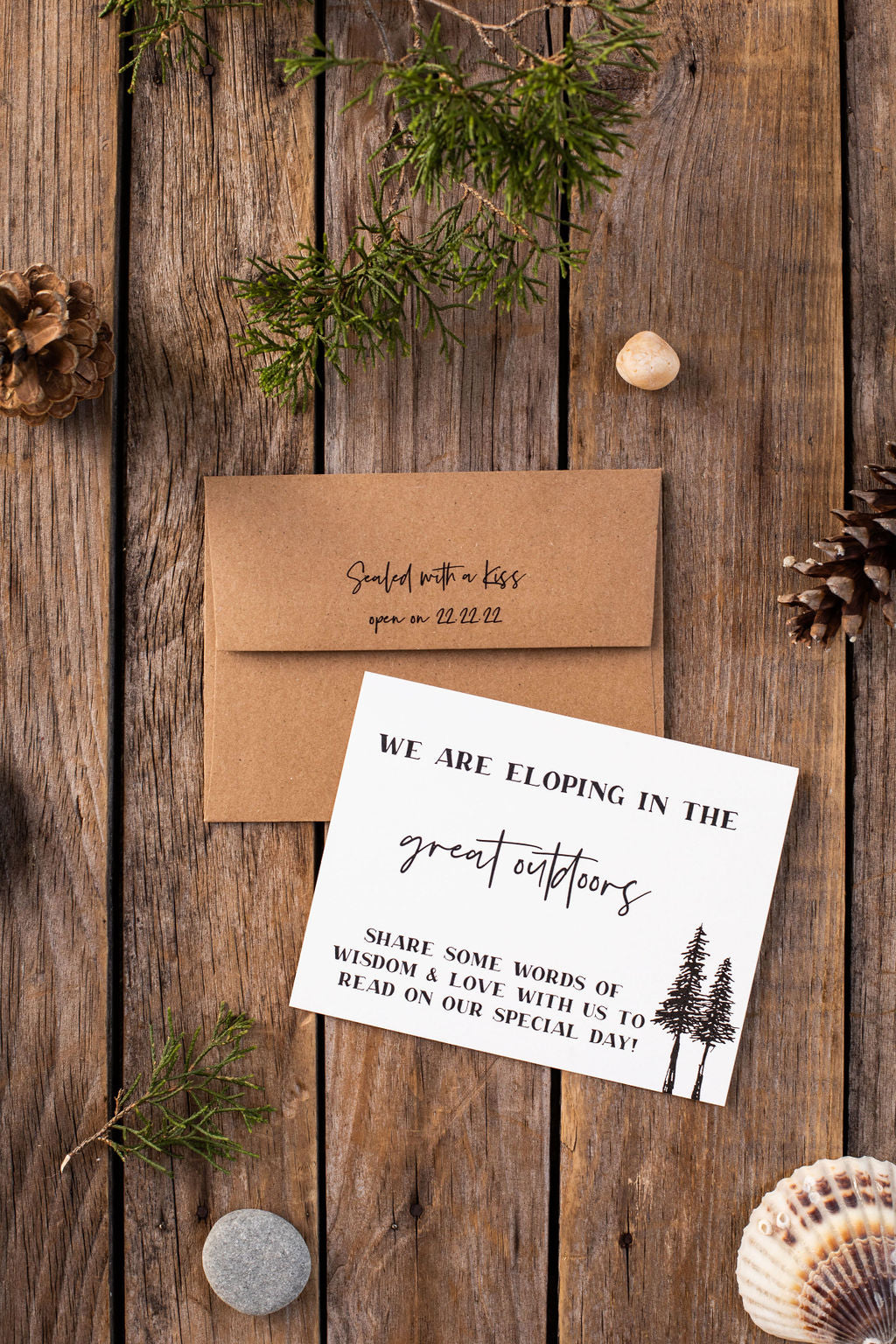 River Sunset Elopement Love Note