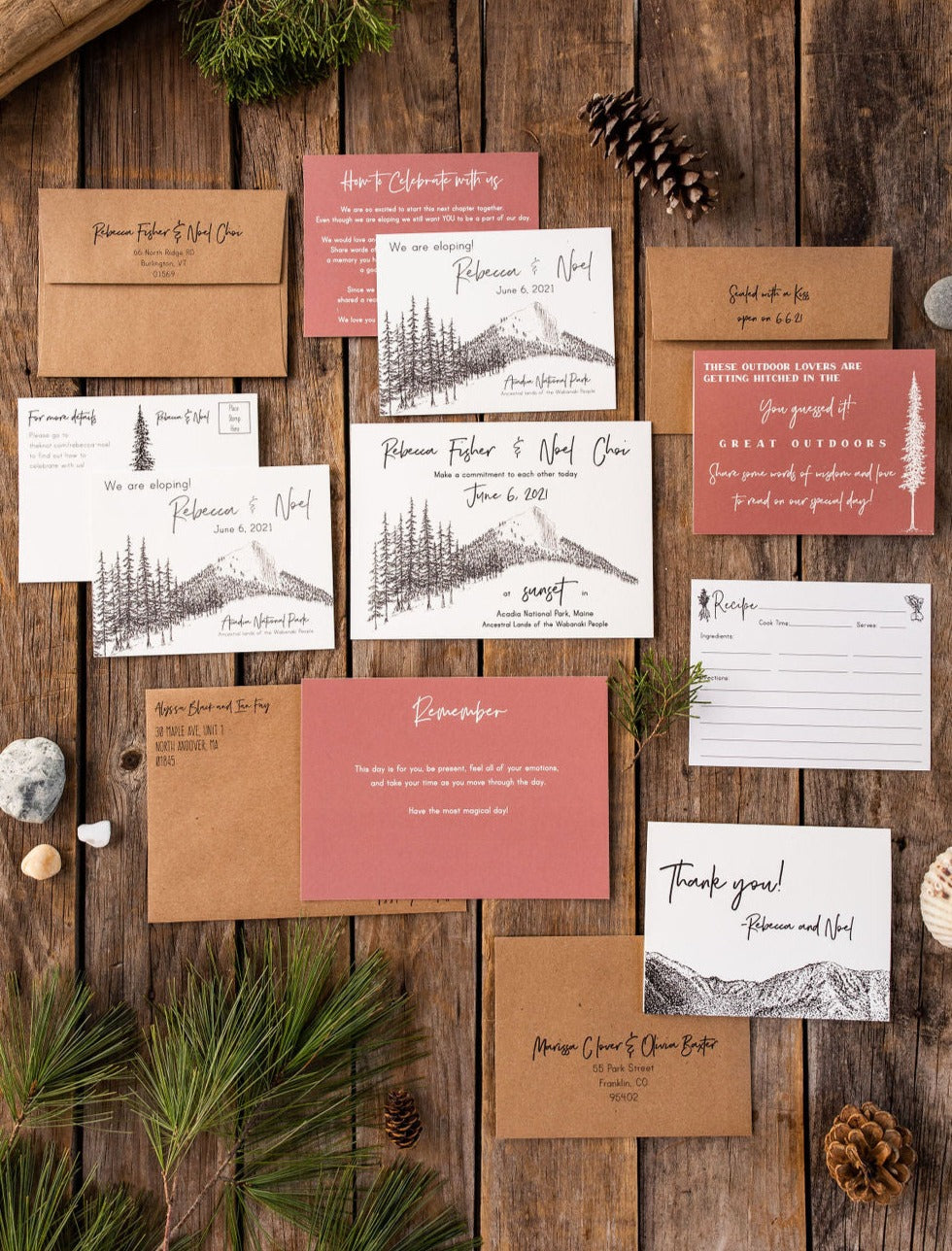 Trees + Peak Elopement Announcement