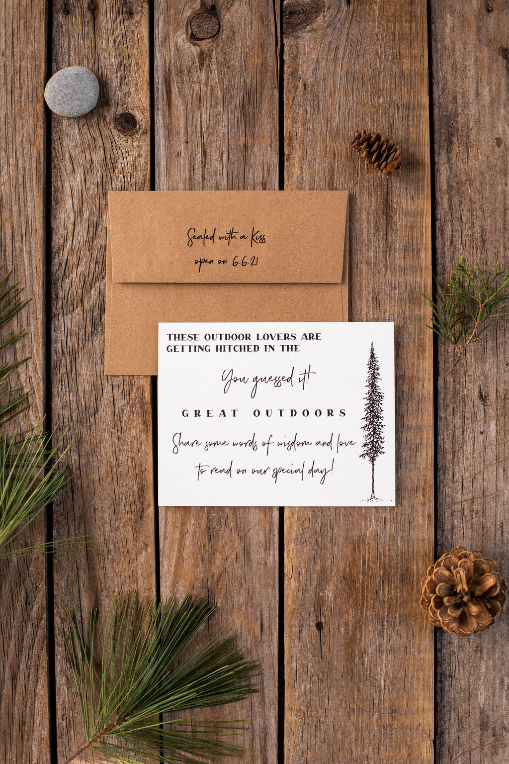 River Sunset Elopement Love Note