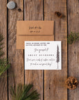 River Sunset Elopement Love Note