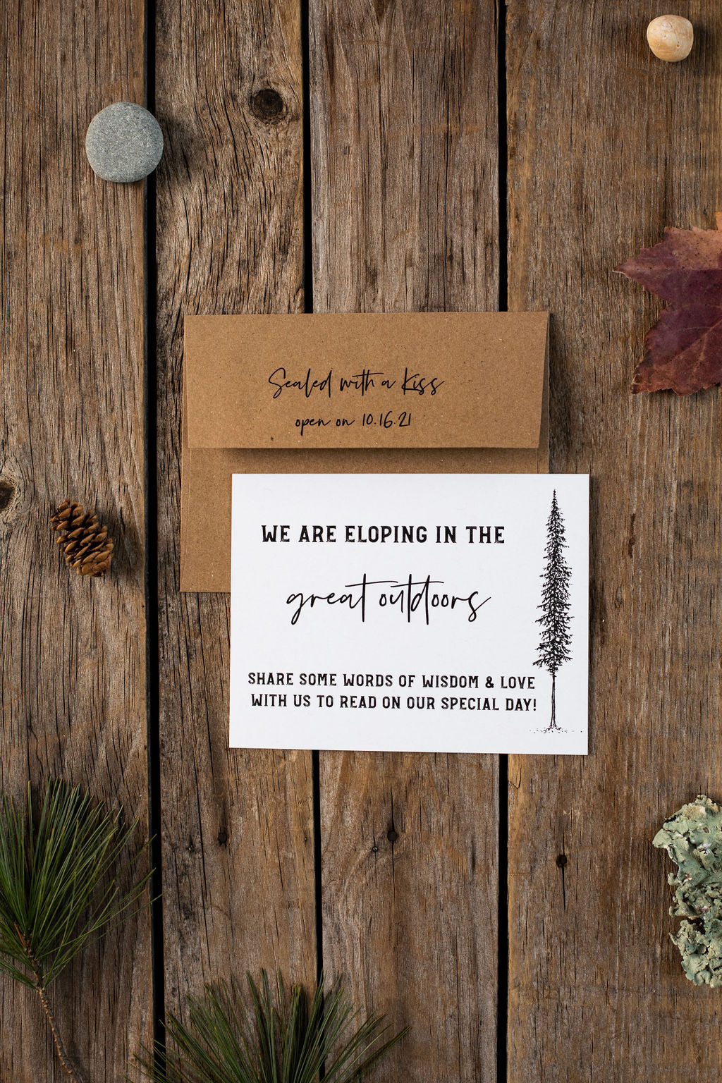 Fall Mountains Love Note