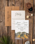 Fall Mountains Invitation