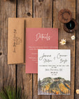Fall Mountains Invitation
