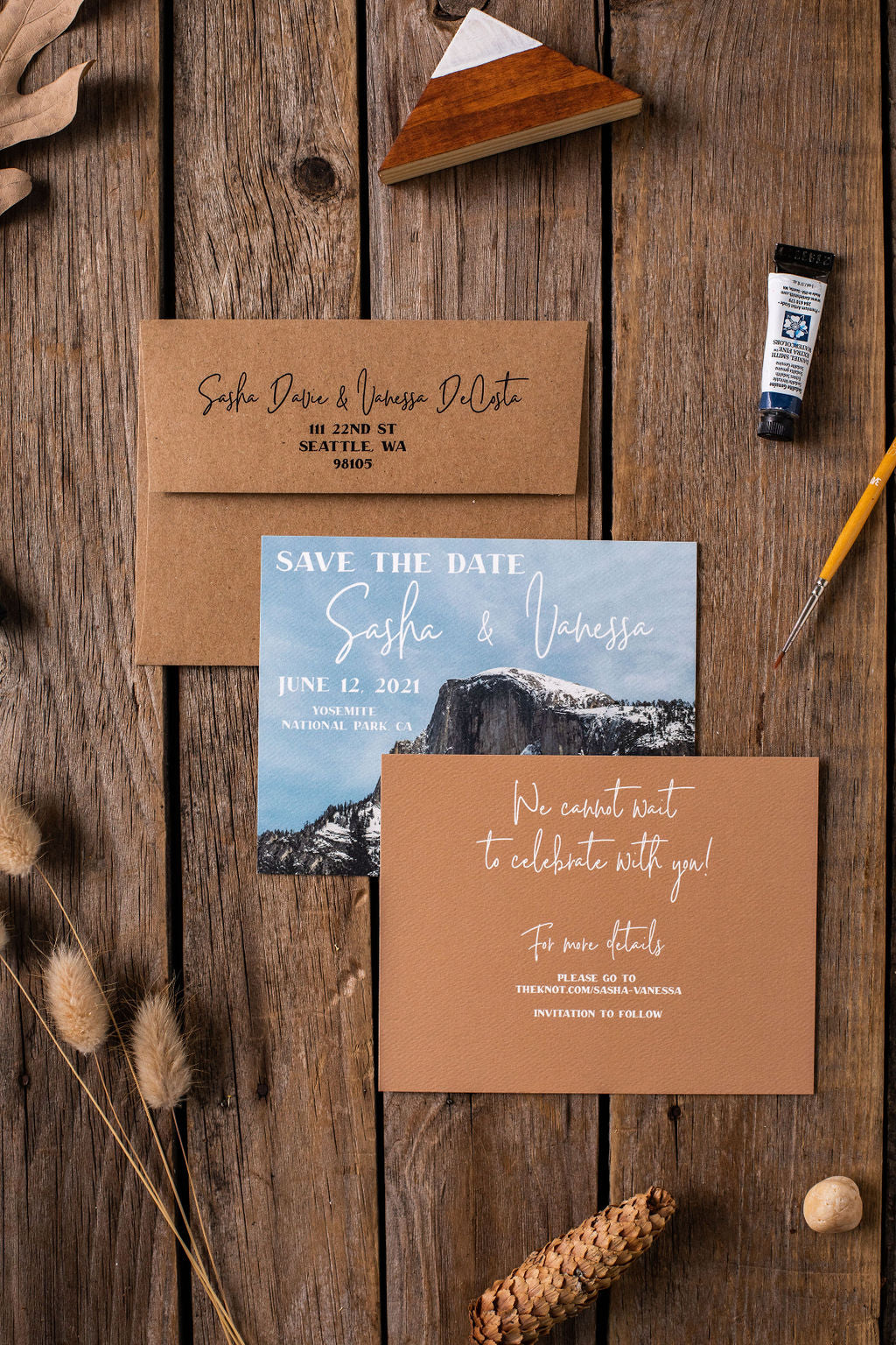 Elopement Announcement Personalized Photo