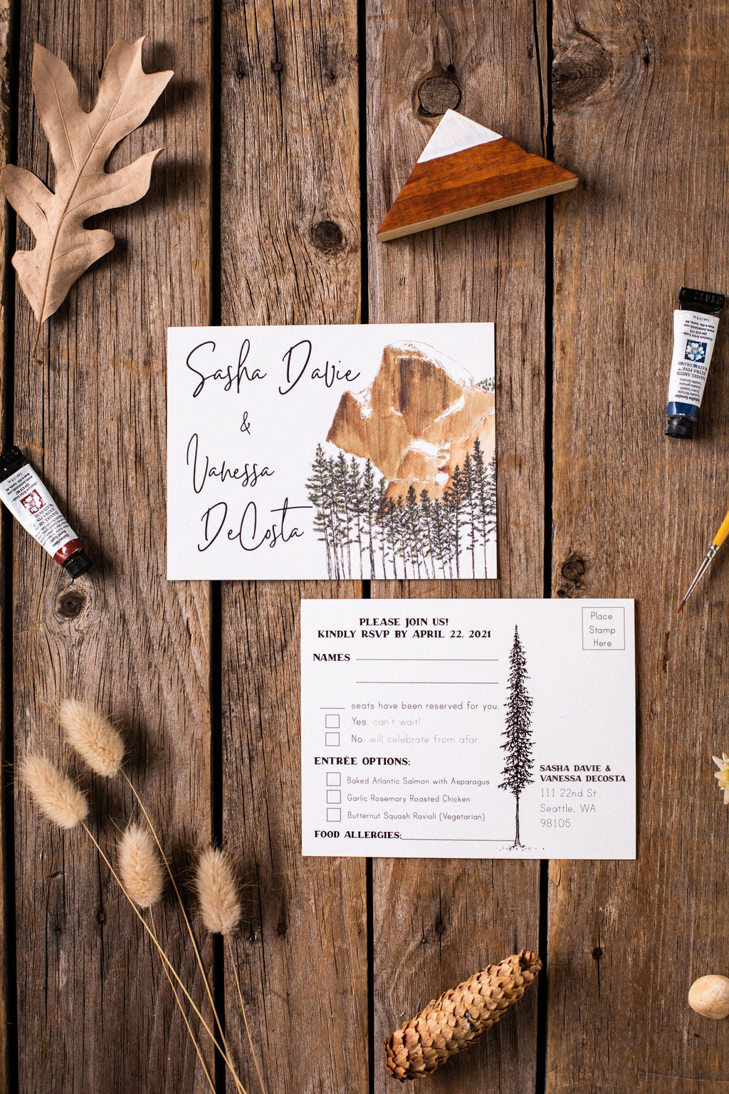 Yosemite Semi-Custom Wedding and Elopement RSVP