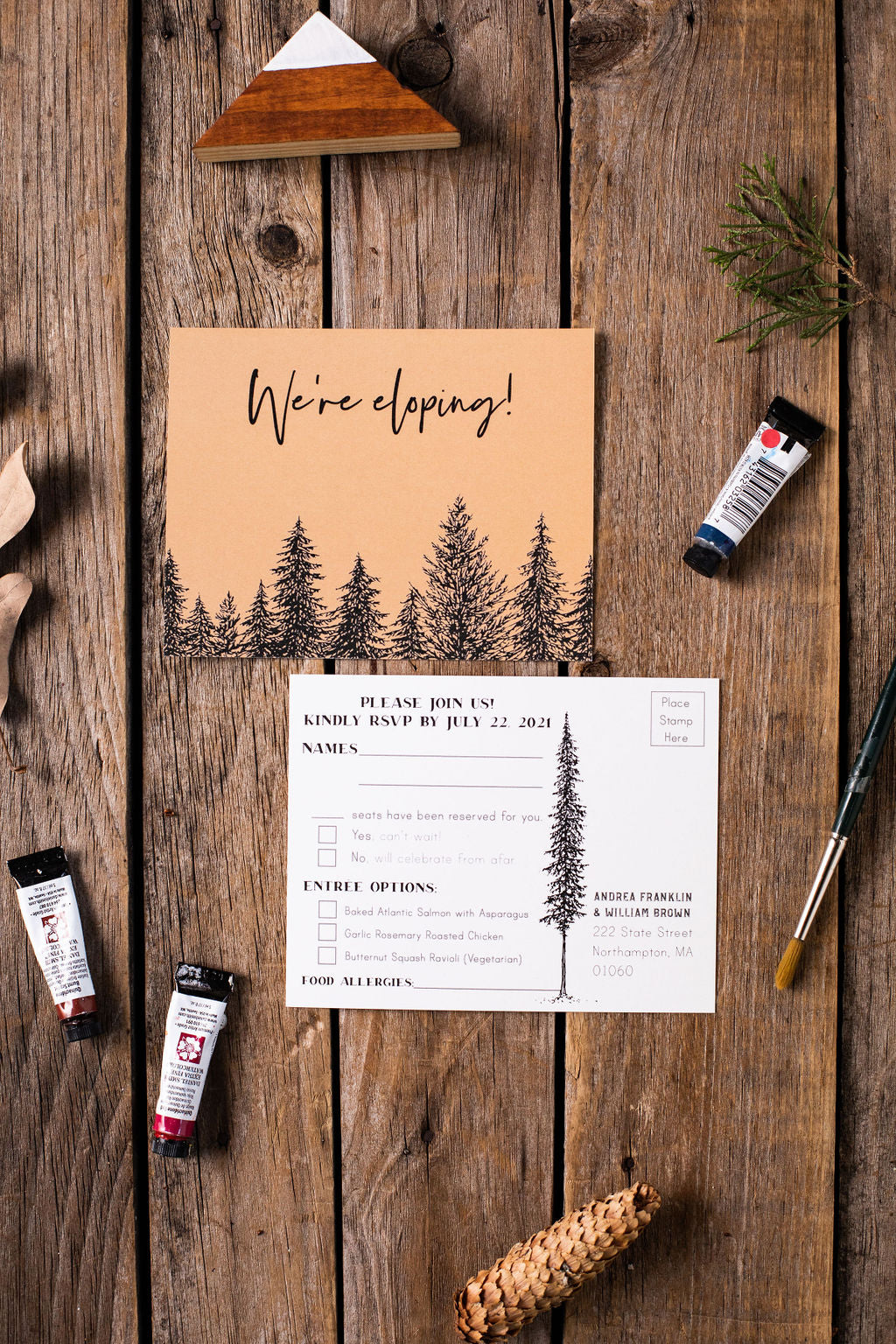 River Sunset Wedding RSVP