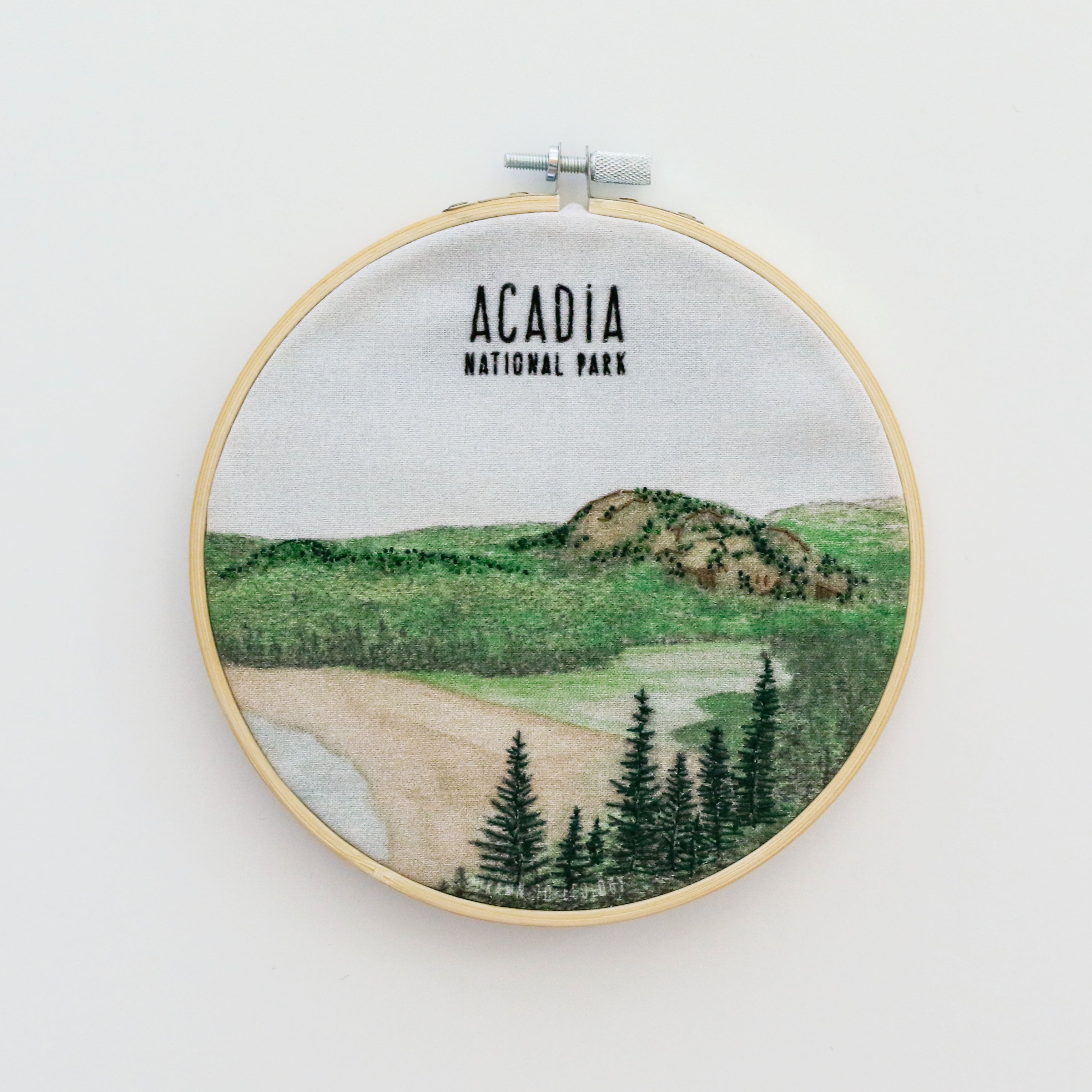 DIY Acadia National Park Embroidery Kit