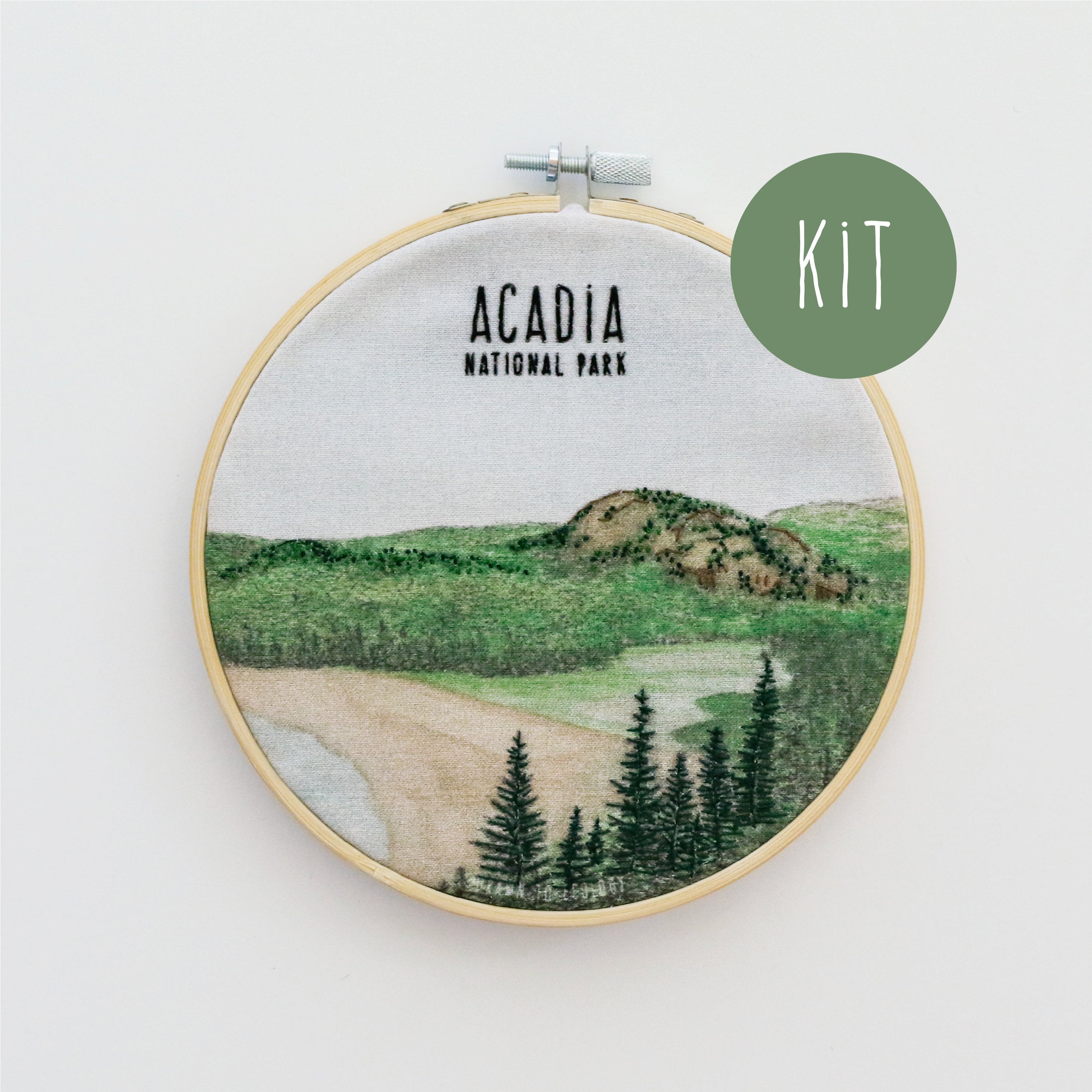 DIY Acadia National Park Embroidery Kit