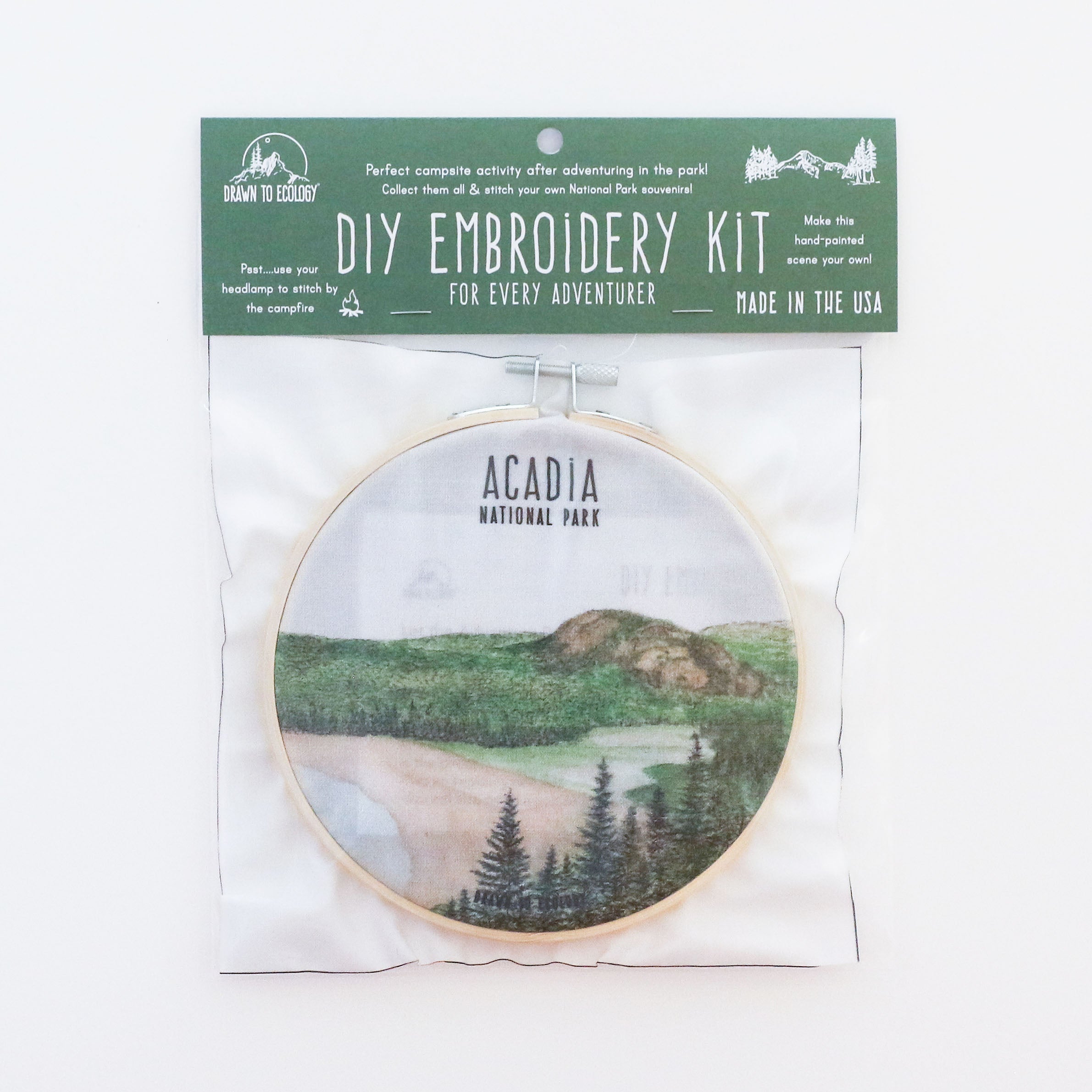 DIY Acadia National Park Embroidery Kit