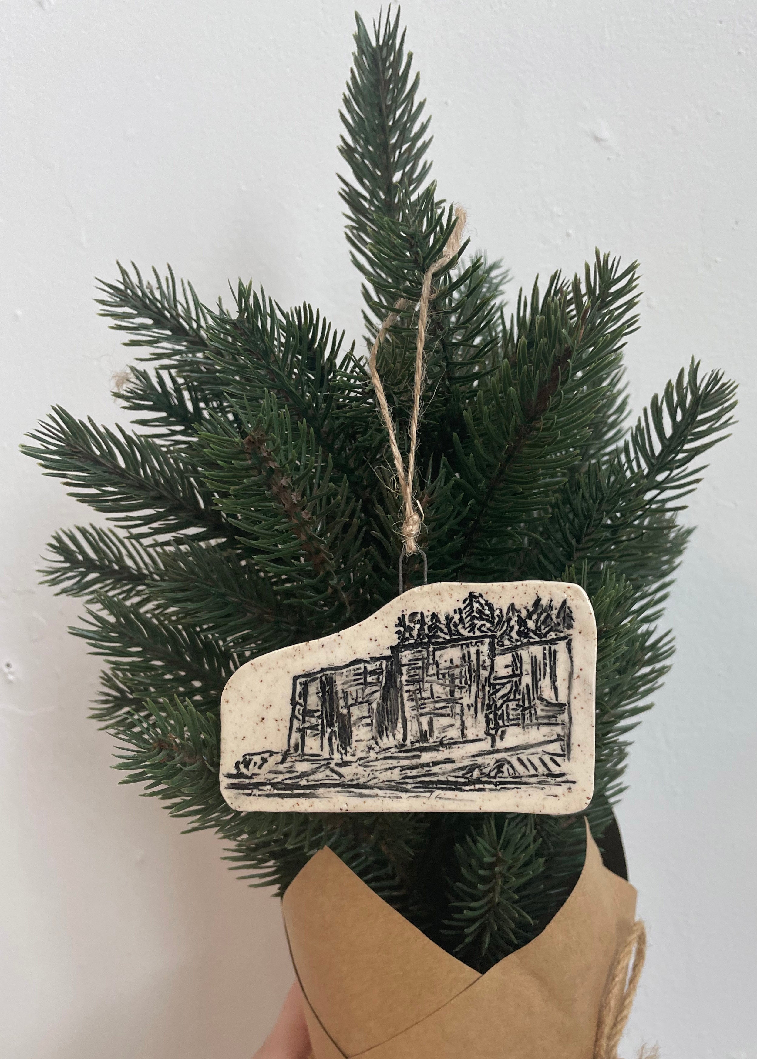 Acadia Otter Cliff Ornament