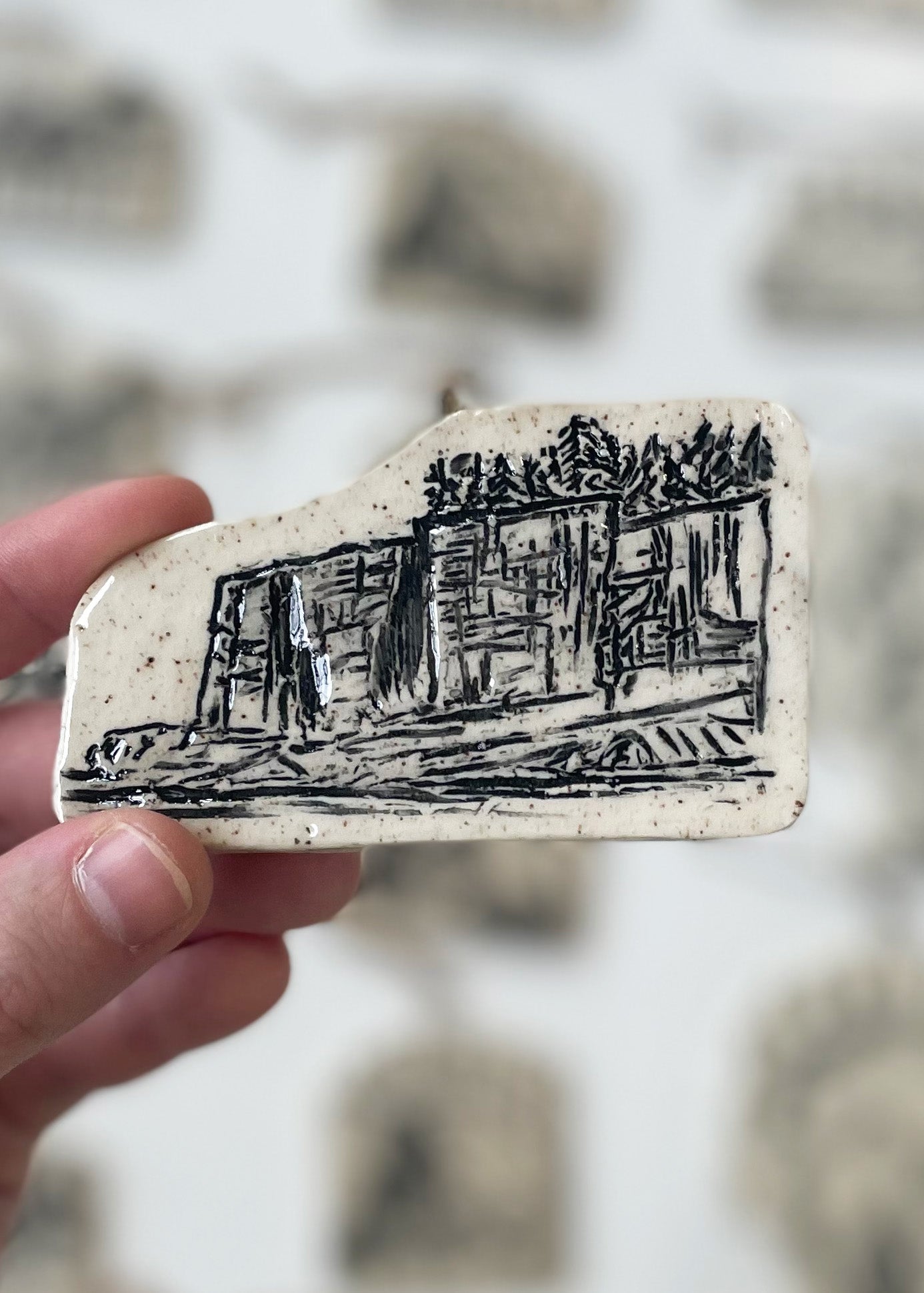 Acadia Otter Cliff Ornament