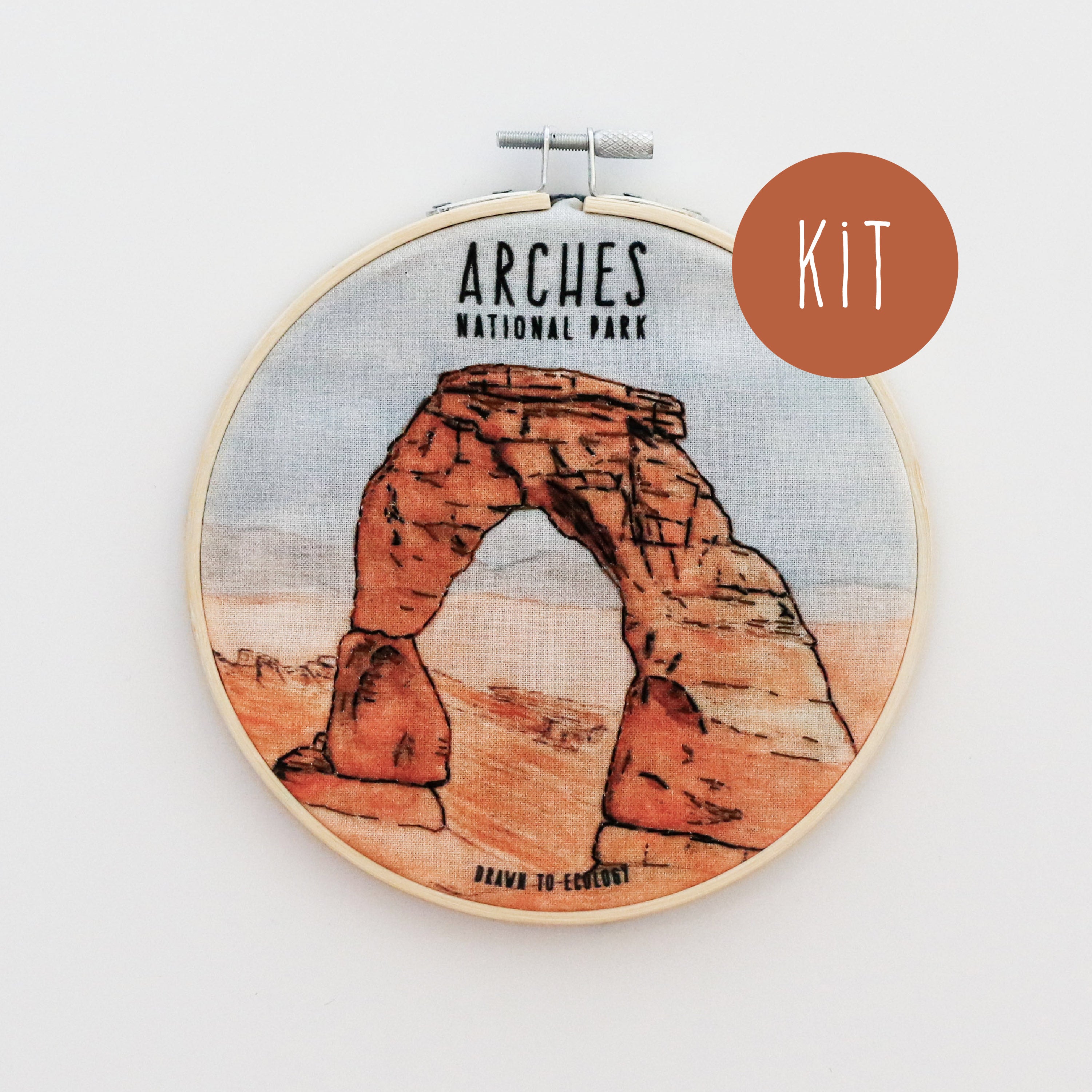 DIY Delicate Arch Embroidery Kit