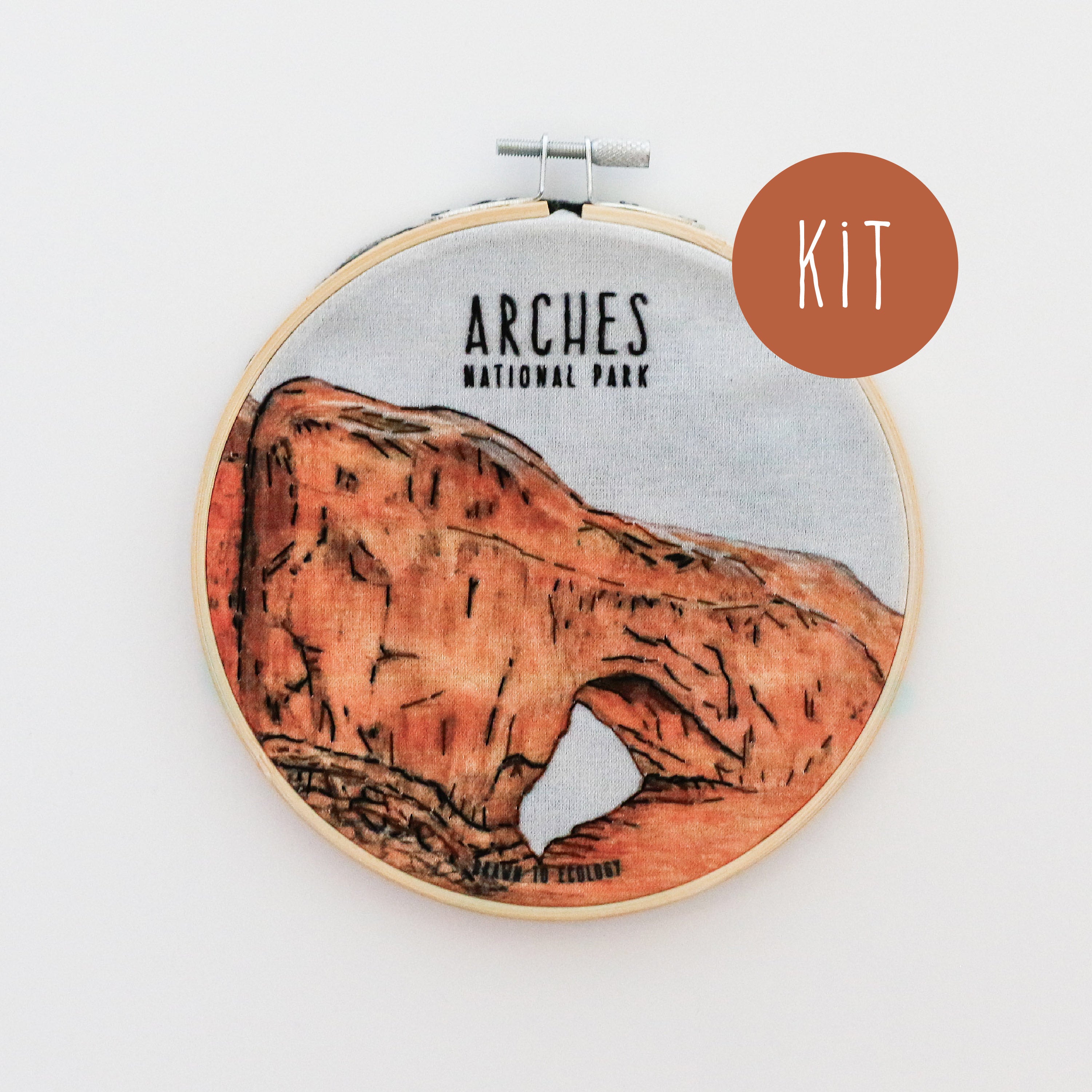 DIY Arches National Park Window Embroidery Kit