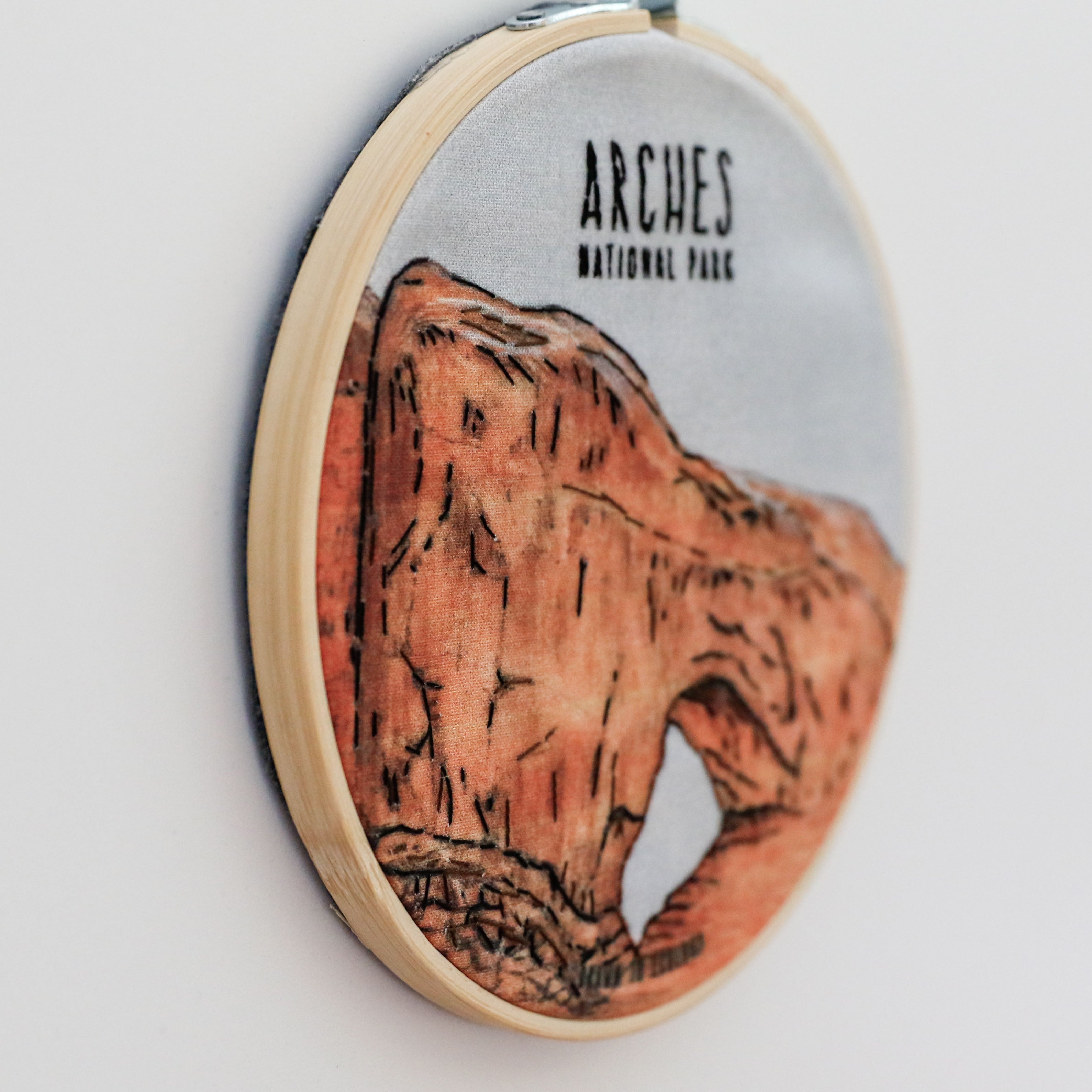 DIY Arches National Park Window Embroidery Kit