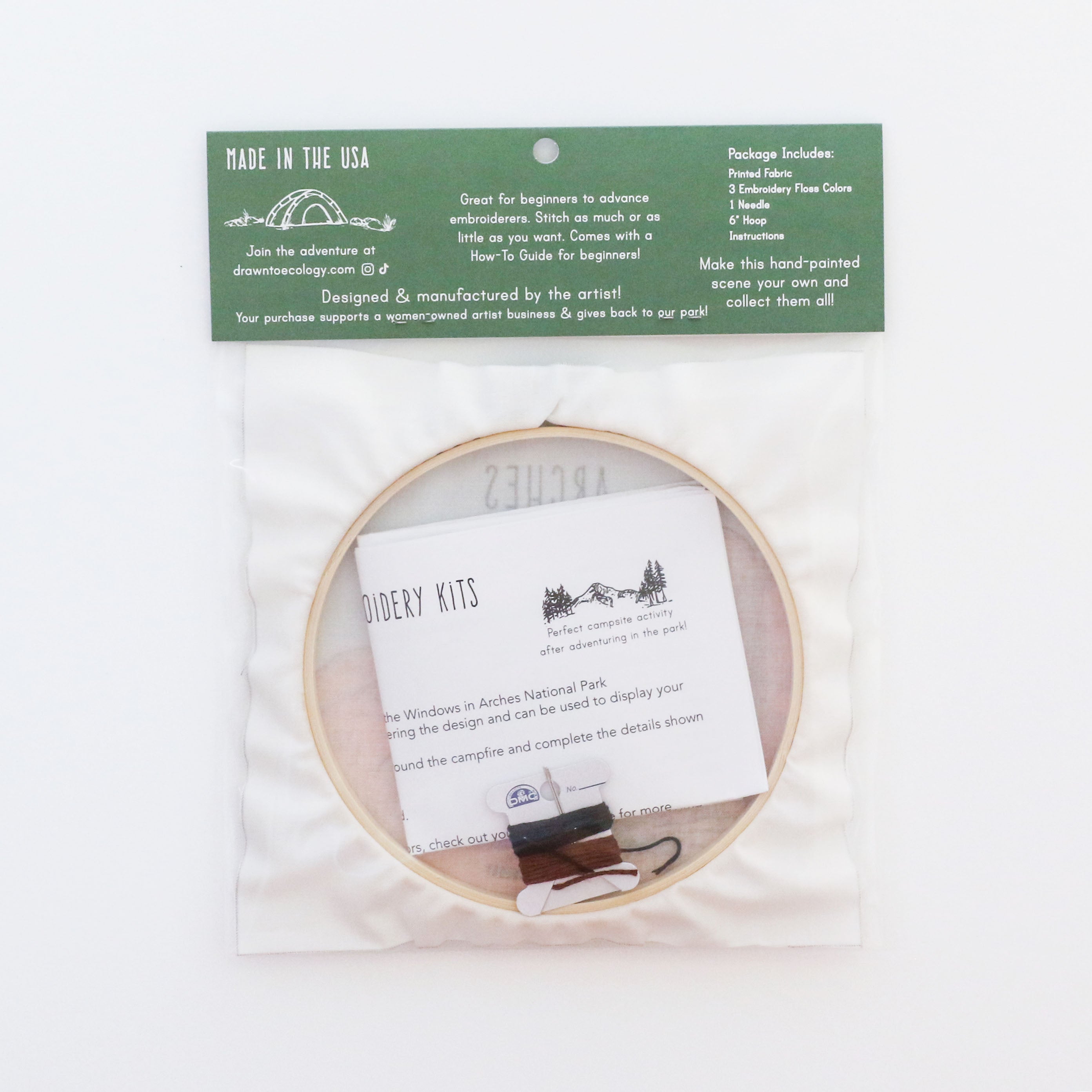 DIY Arches National Park Window Embroidery Kit