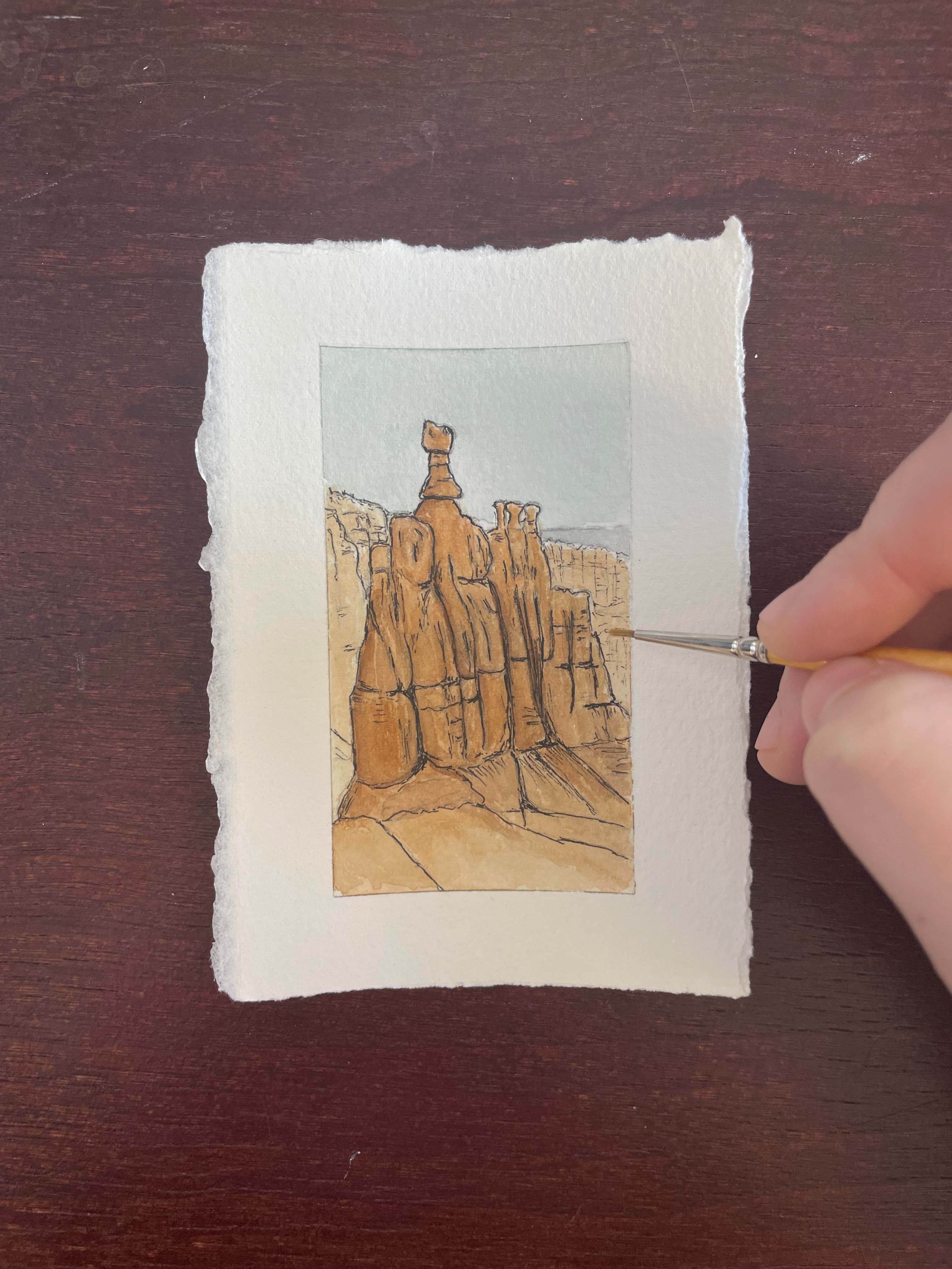 Bryce Canyon National Park Mini Watercolor Original