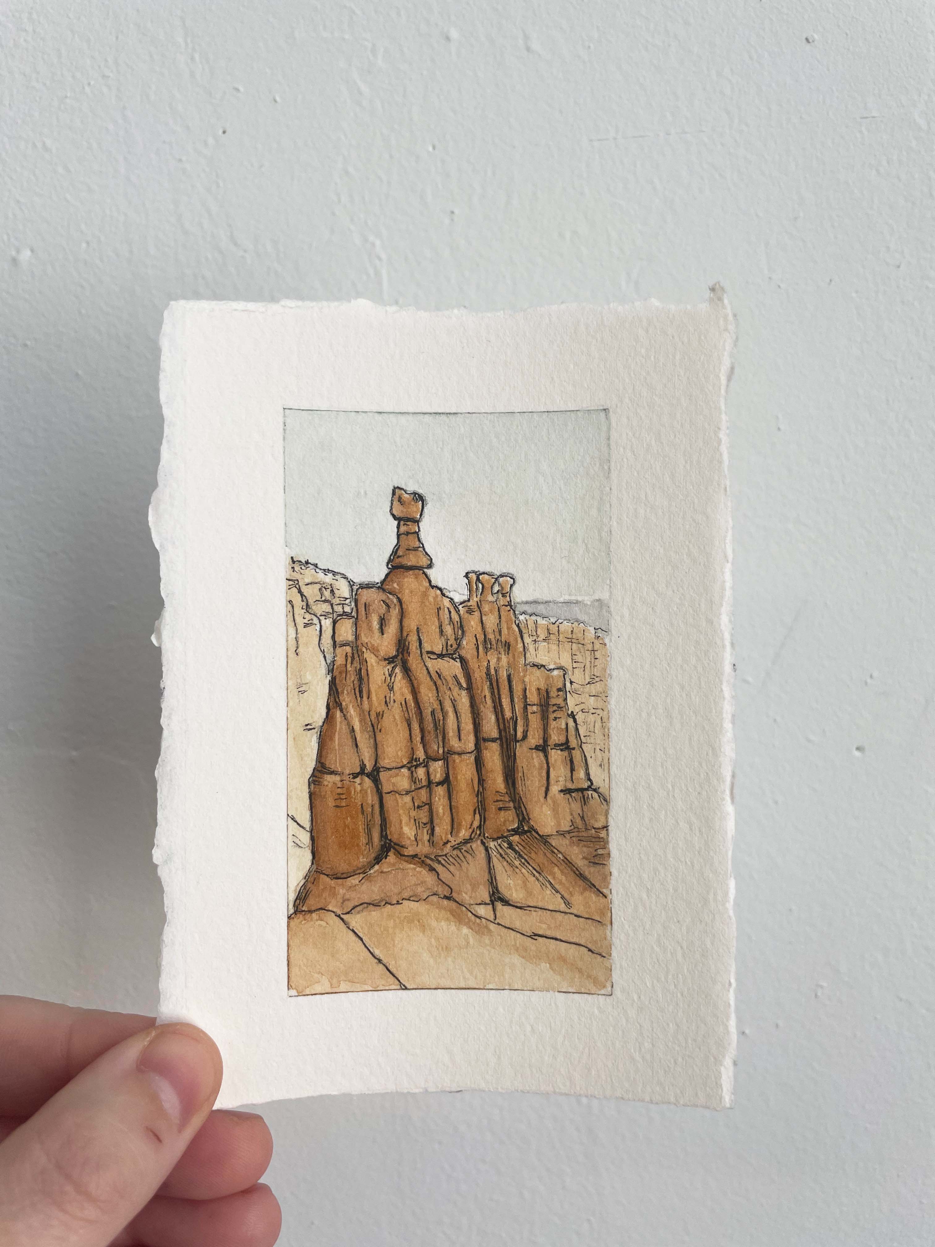 Bryce Canyon National Park Mini Watercolor Original