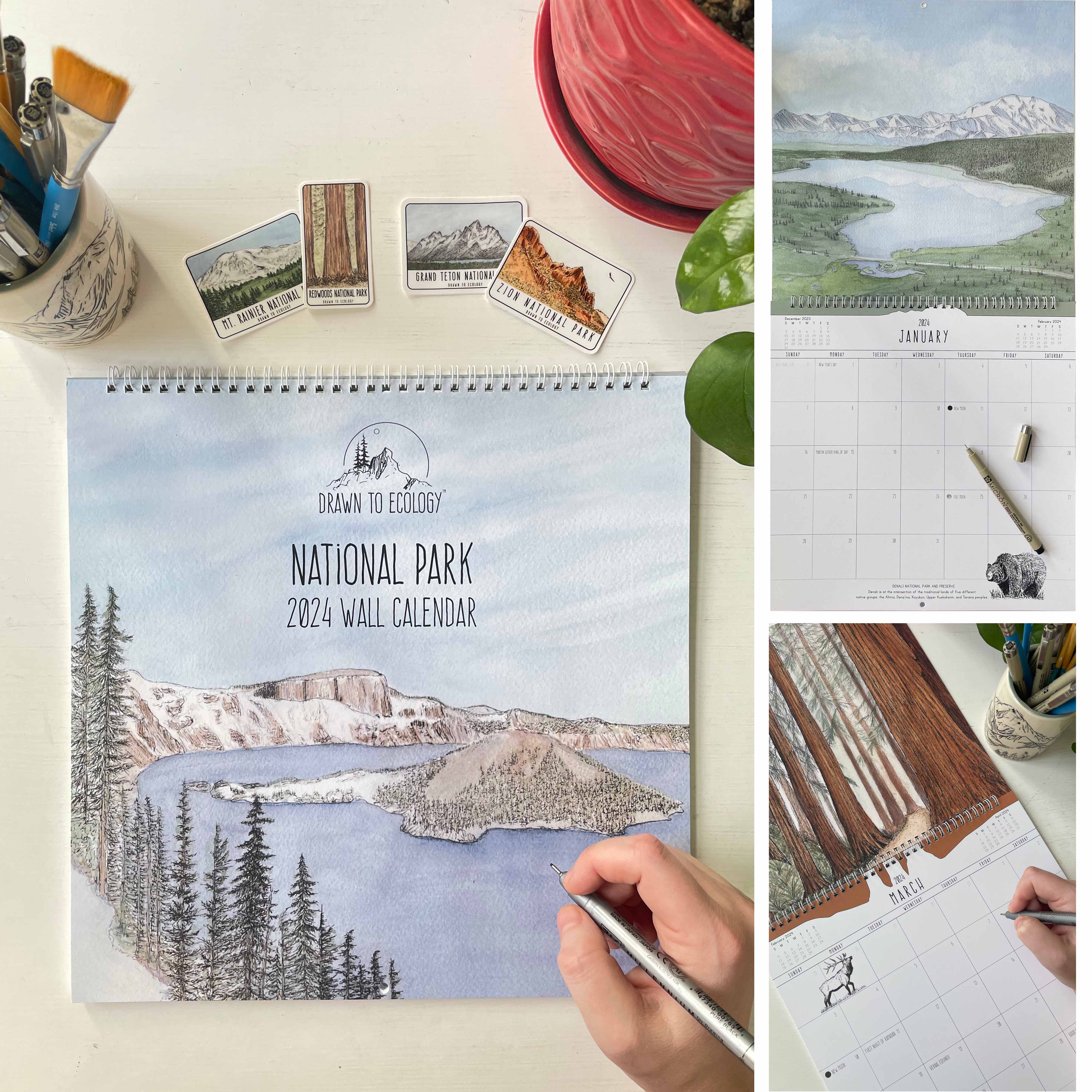 2024 National Park Wall Calendar