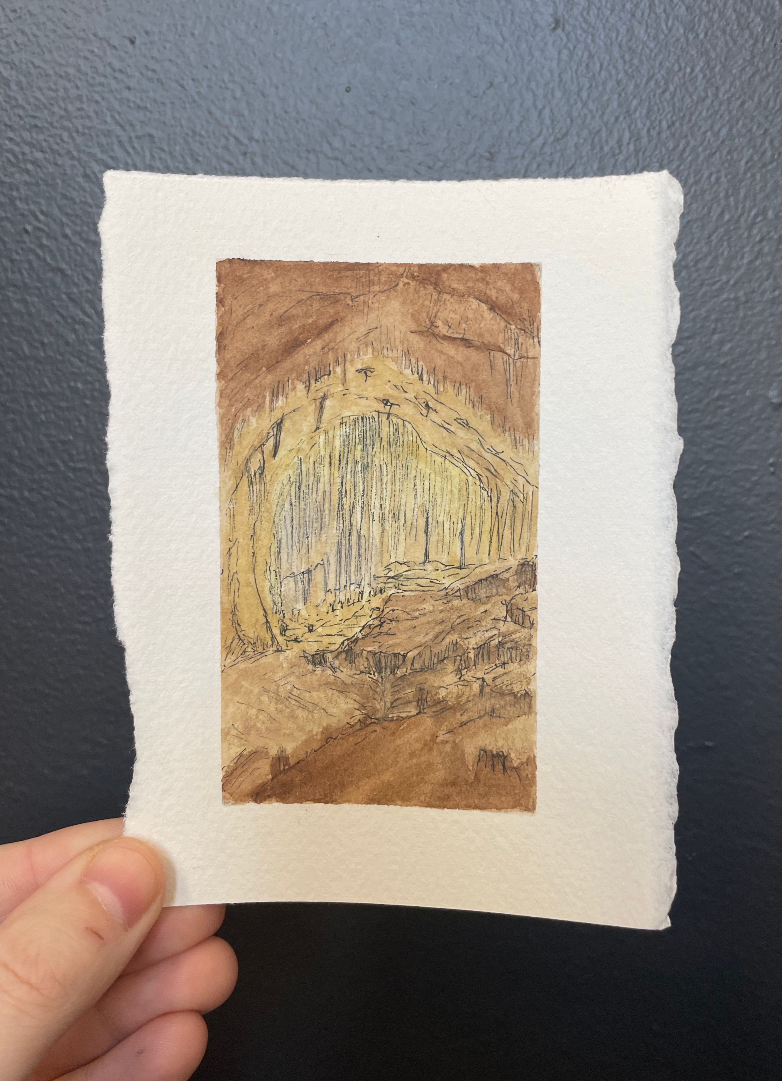 Carlsbad Caverns National Park Mini Watercolor Original