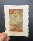 Carlsbad Caverns National Park Mini Watercolor Original