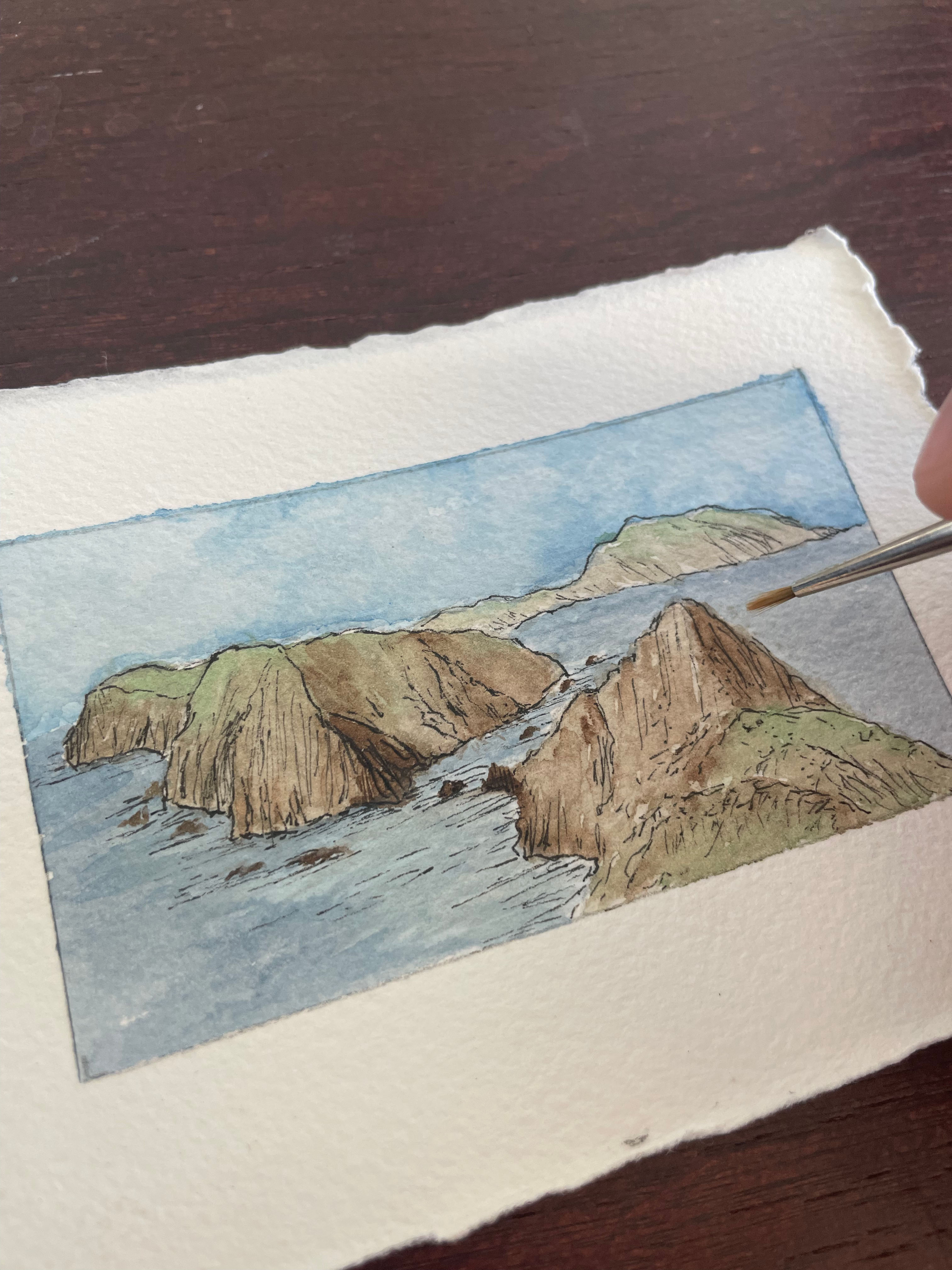 Channel Islands National Park Mini Watercolor Original