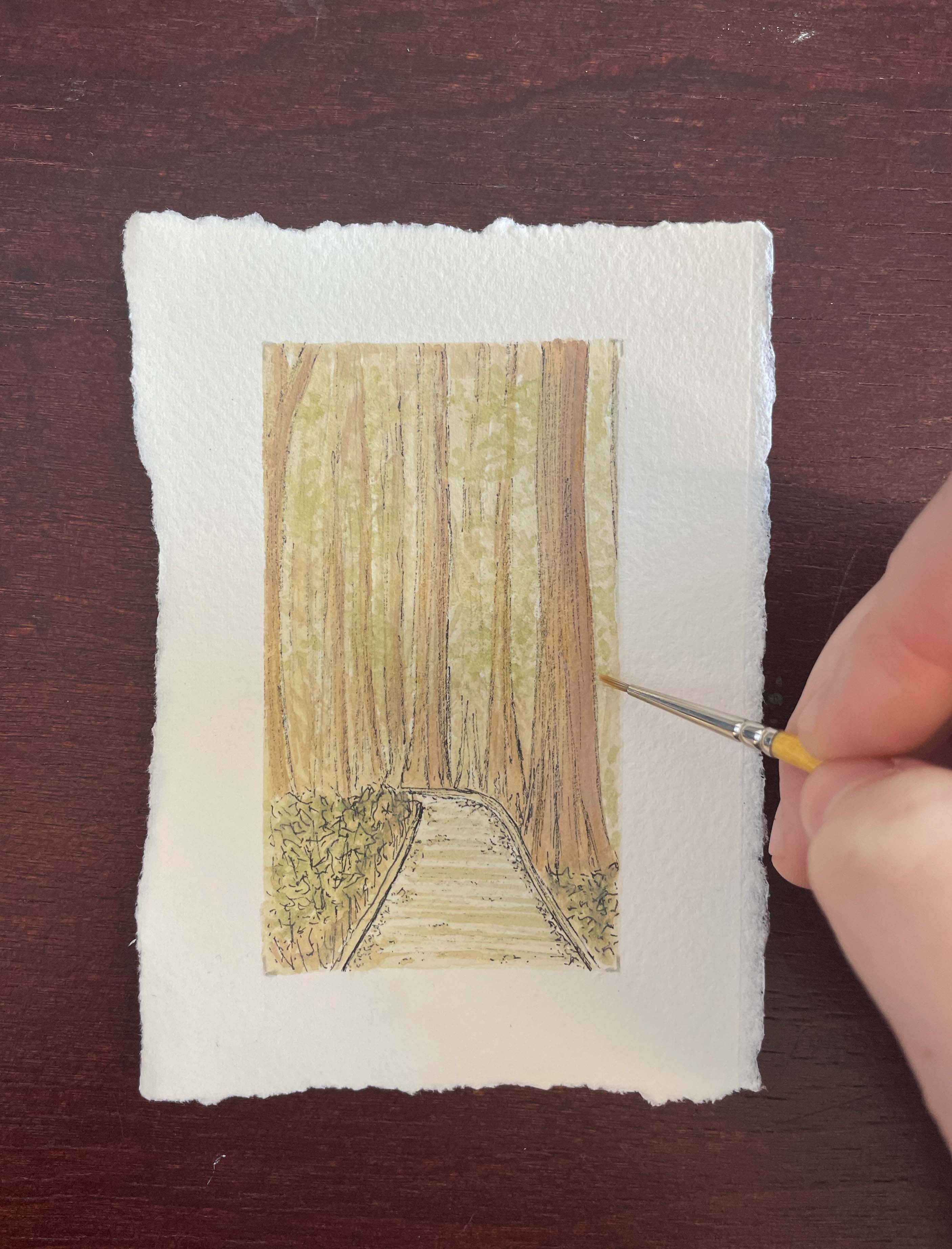 Congaree National Park Mini Watercolor Original