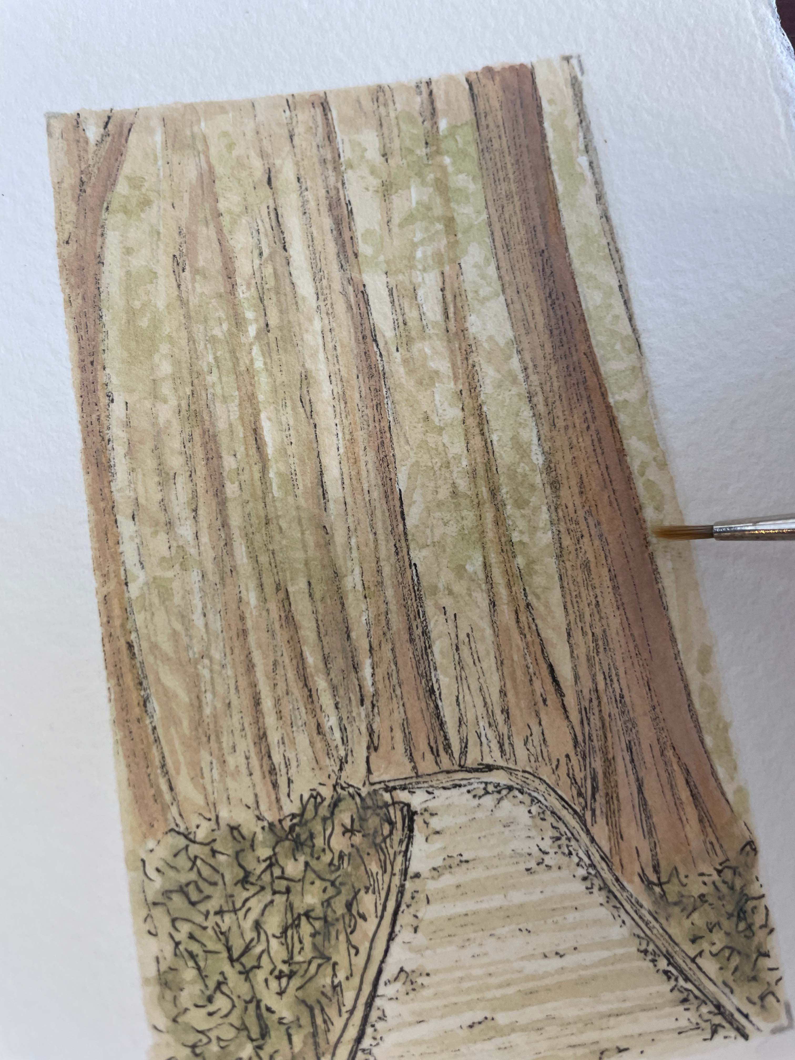 Congaree National Park Mini Watercolor Original