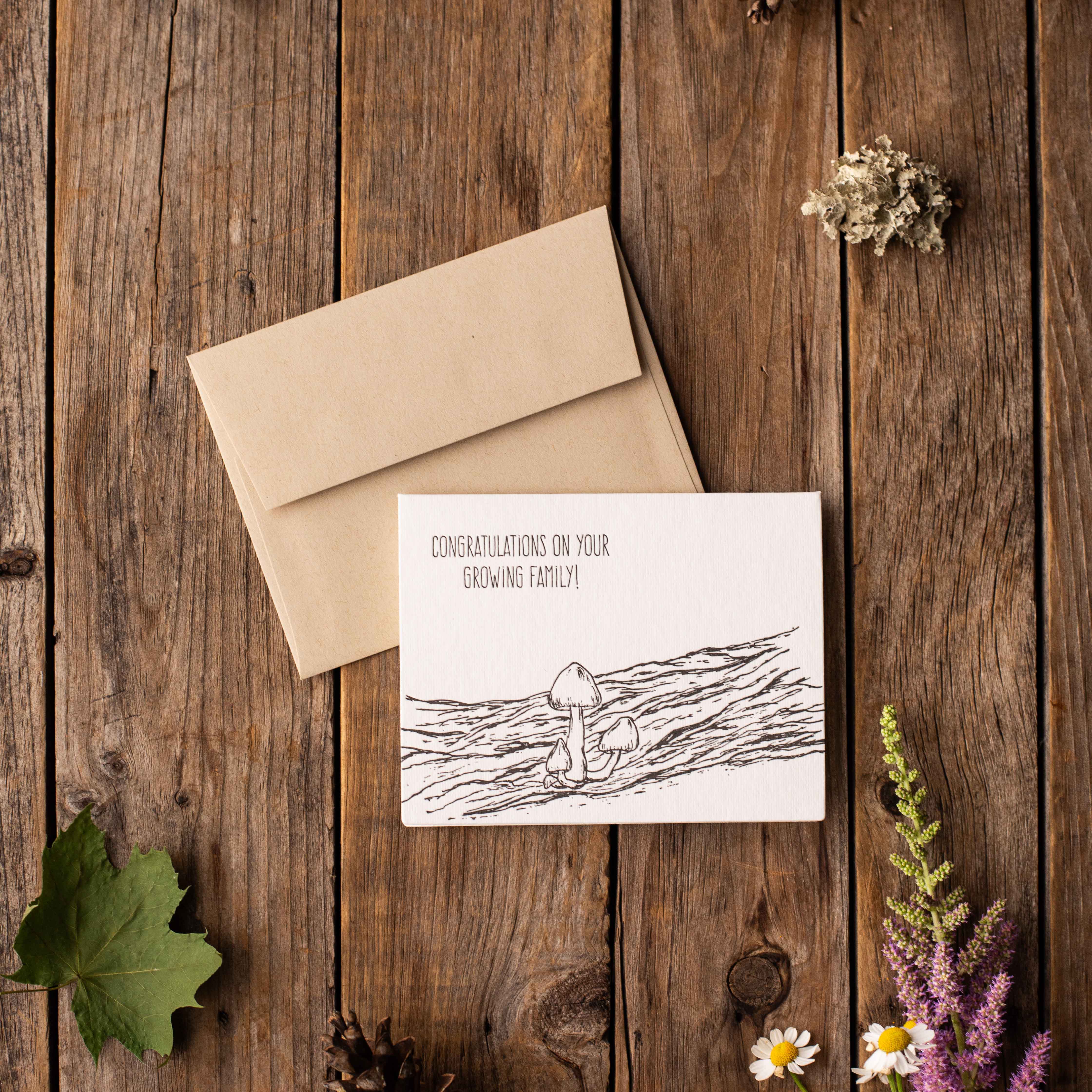 Congratulations Family Letterpress Card