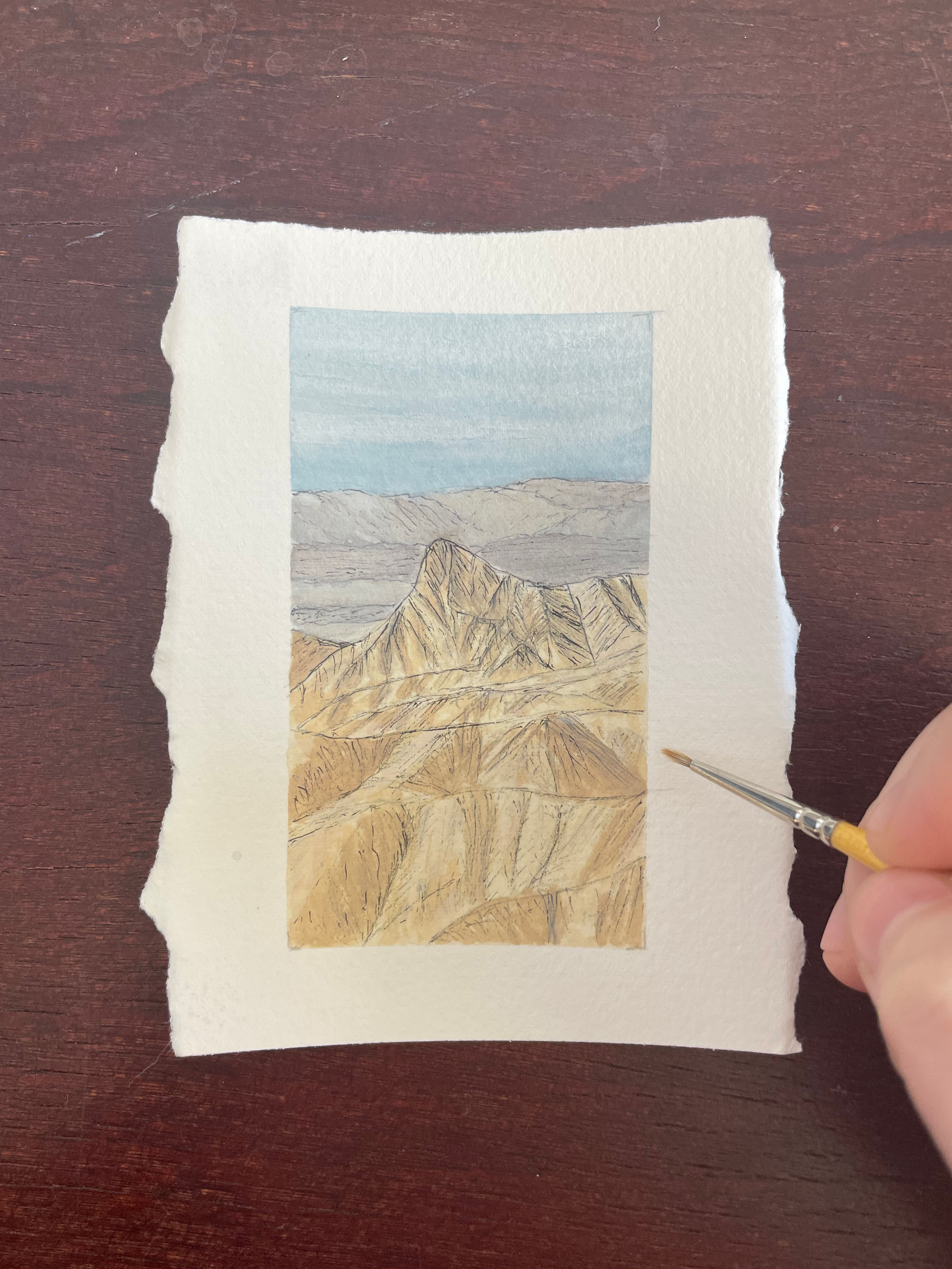 Death Valley National Park Mini Watercolor Original