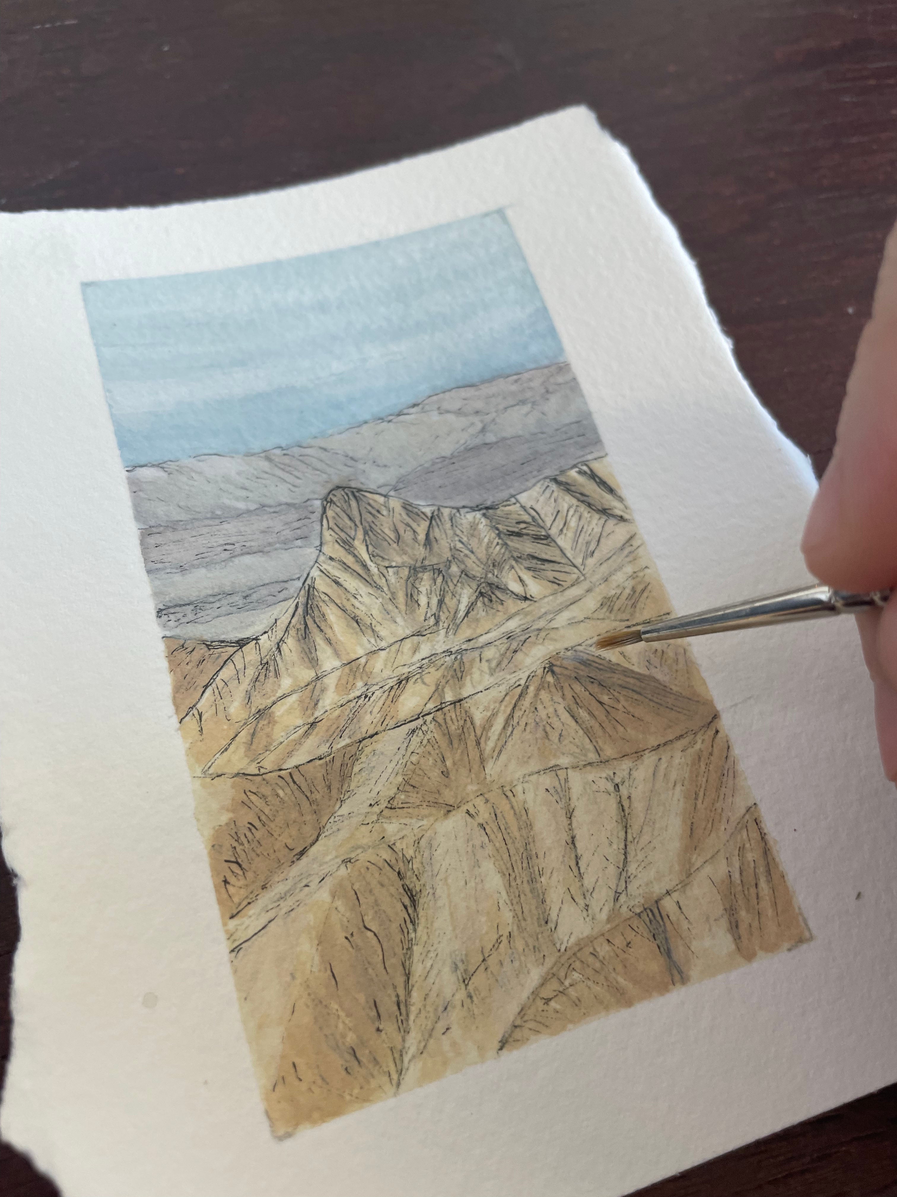 Death Valley National Park Mini Watercolor Original