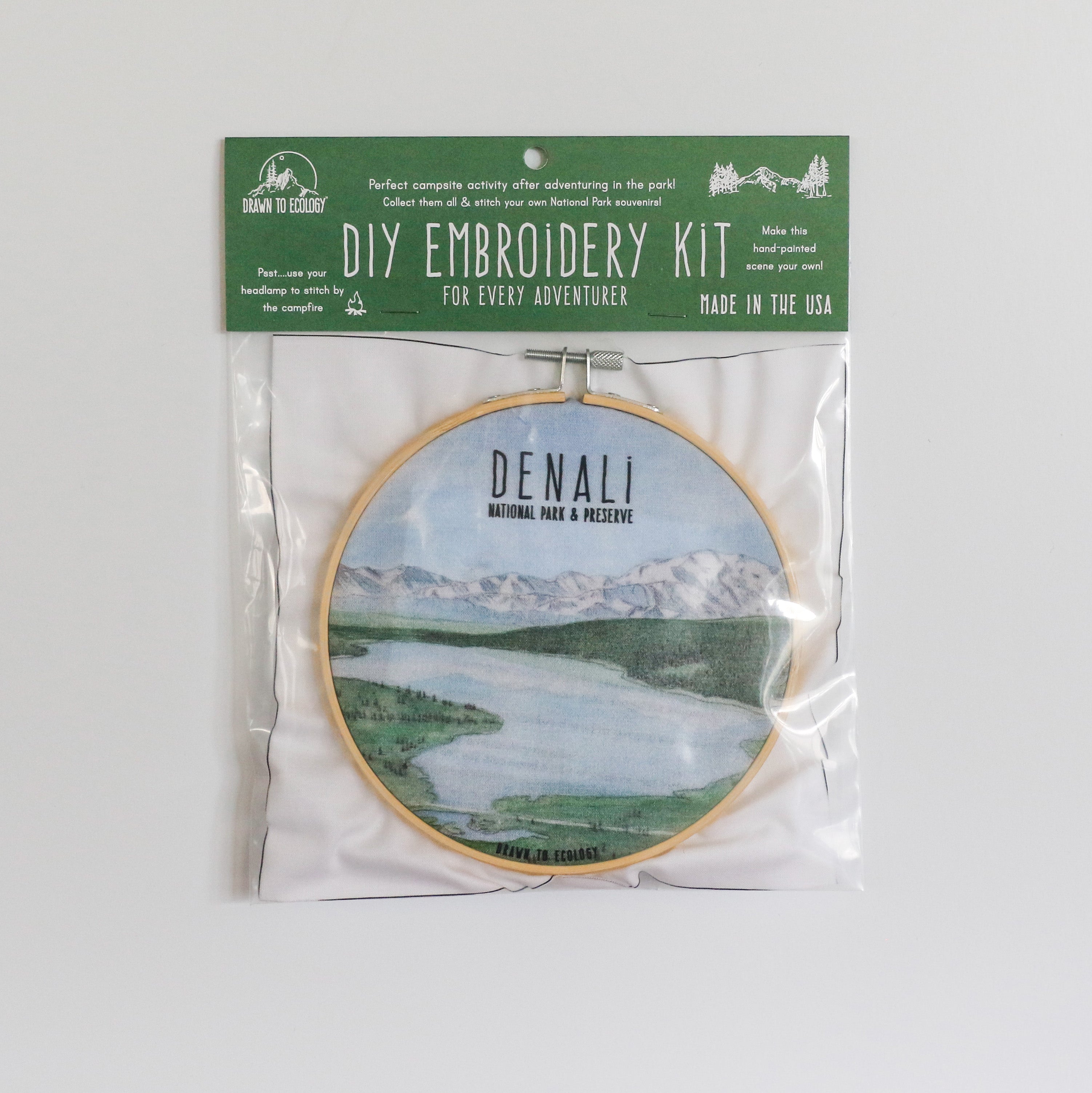 DIY Denali Wonder Lake Embroidery Kit