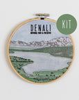 DIY Denali Wonder Lake Embroidery Kit