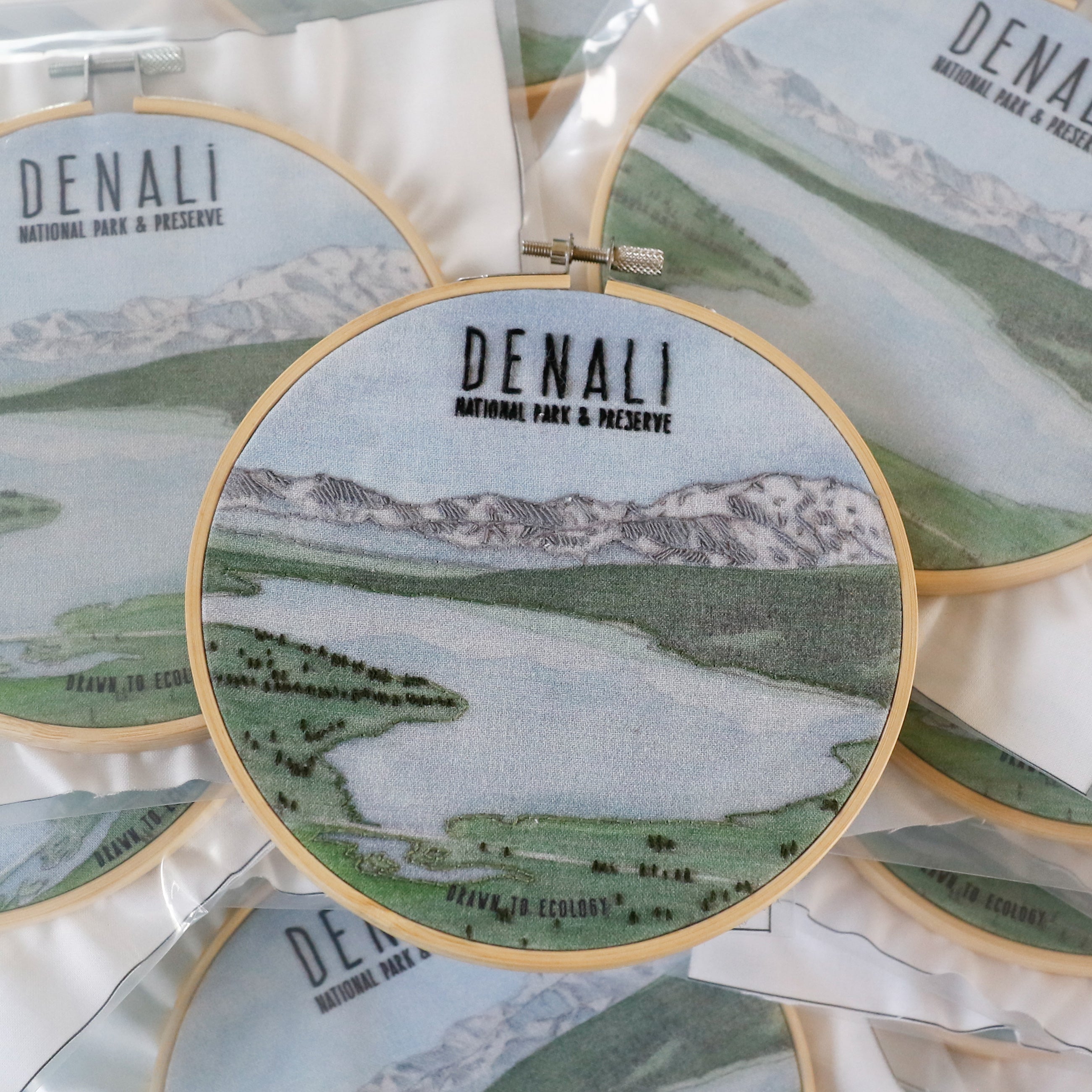 DIY Denali Wonder Lake Embroidery Kit