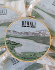 DIY Denali Wonder Lake Embroidery Kit