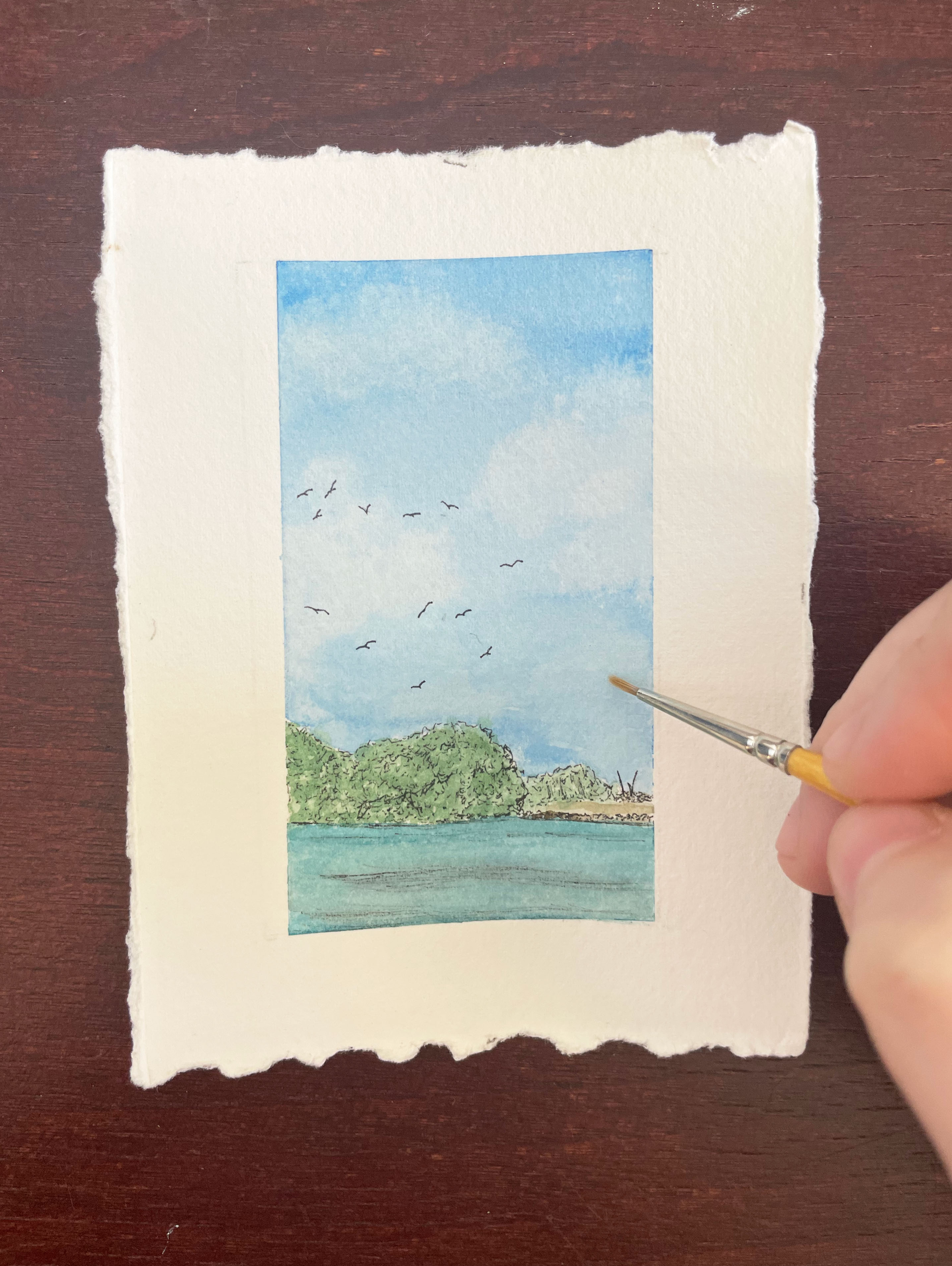 Dry Tortugas National Park Mini Watercolor Original