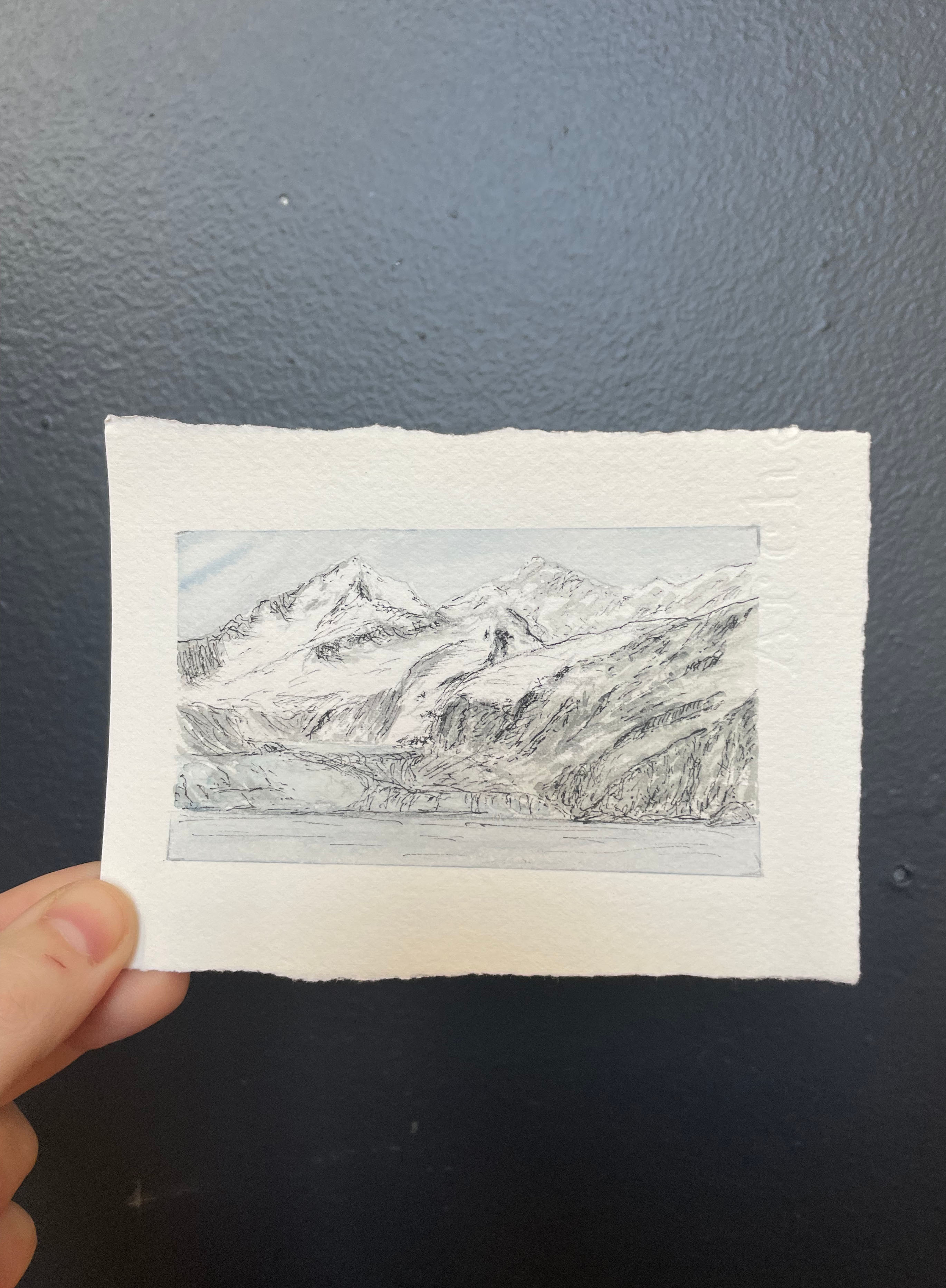 Glacier Bay National Park Mini Watercolor Original