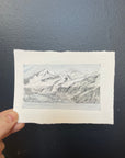 Glacier Bay National Park Mini Watercolor Original