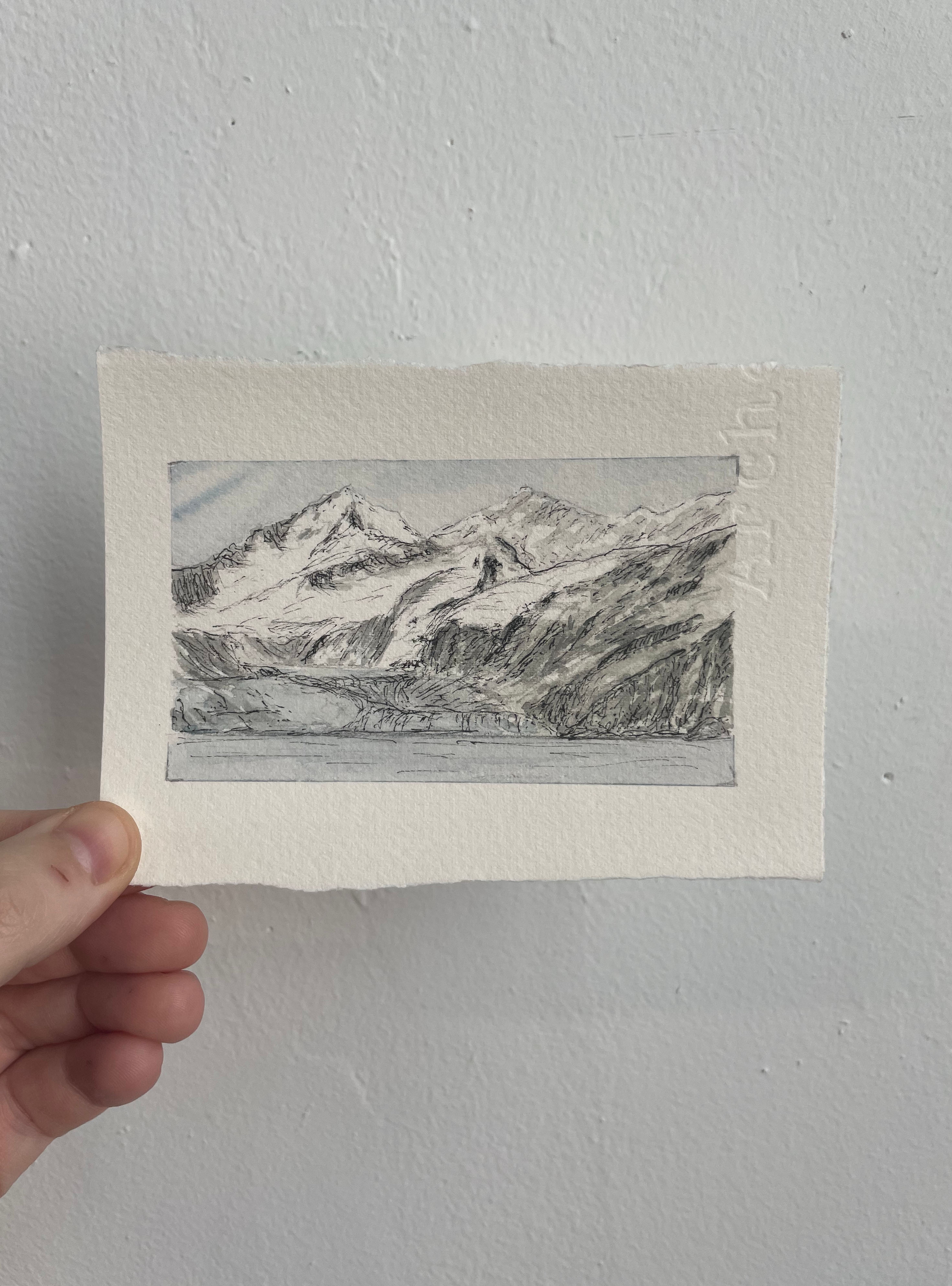 Glacier Bay National Park Mini Watercolor Original