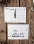 Gone Camping Postcard