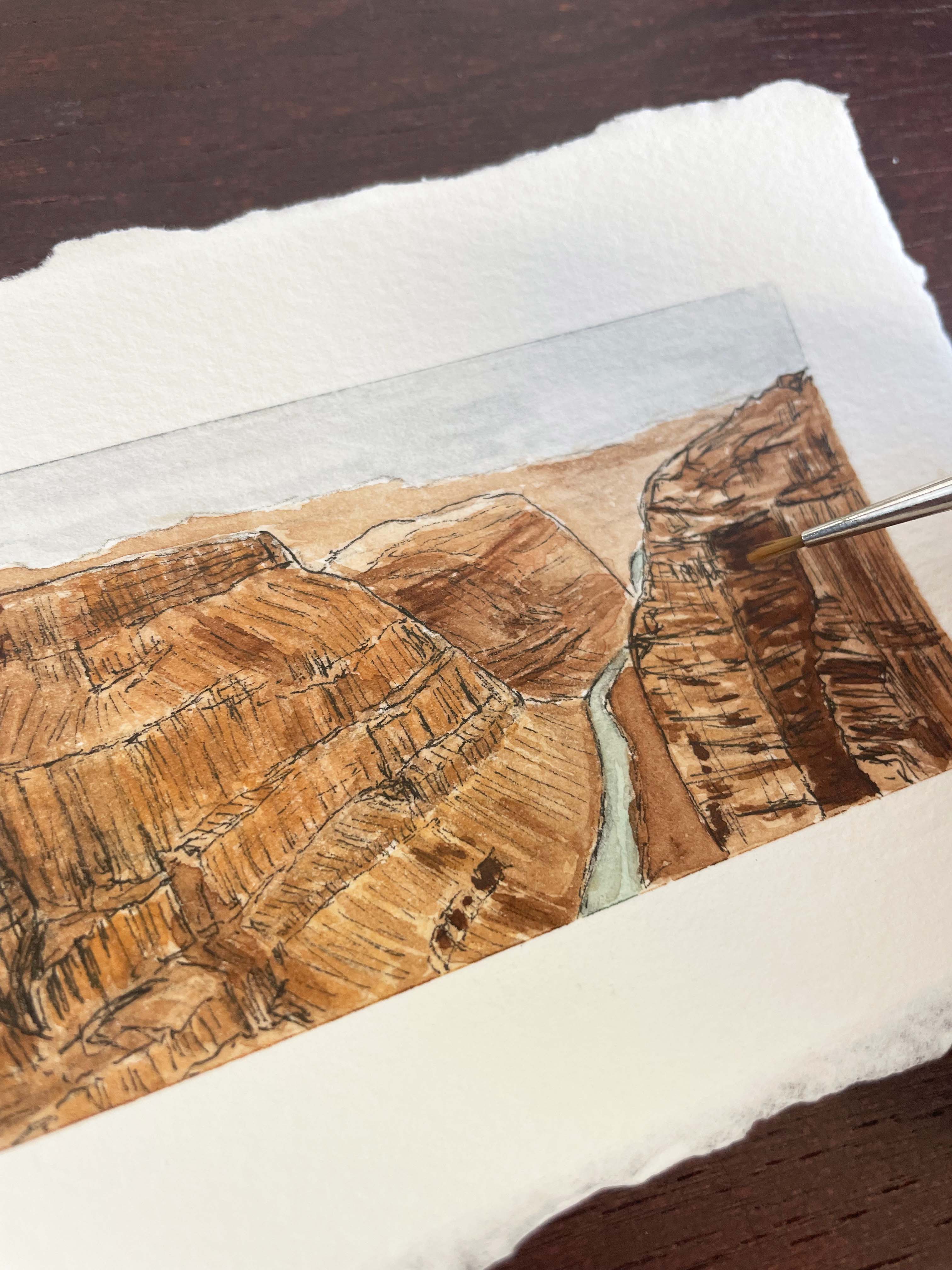 Grand Canyon National Park Mini Watercolor Original