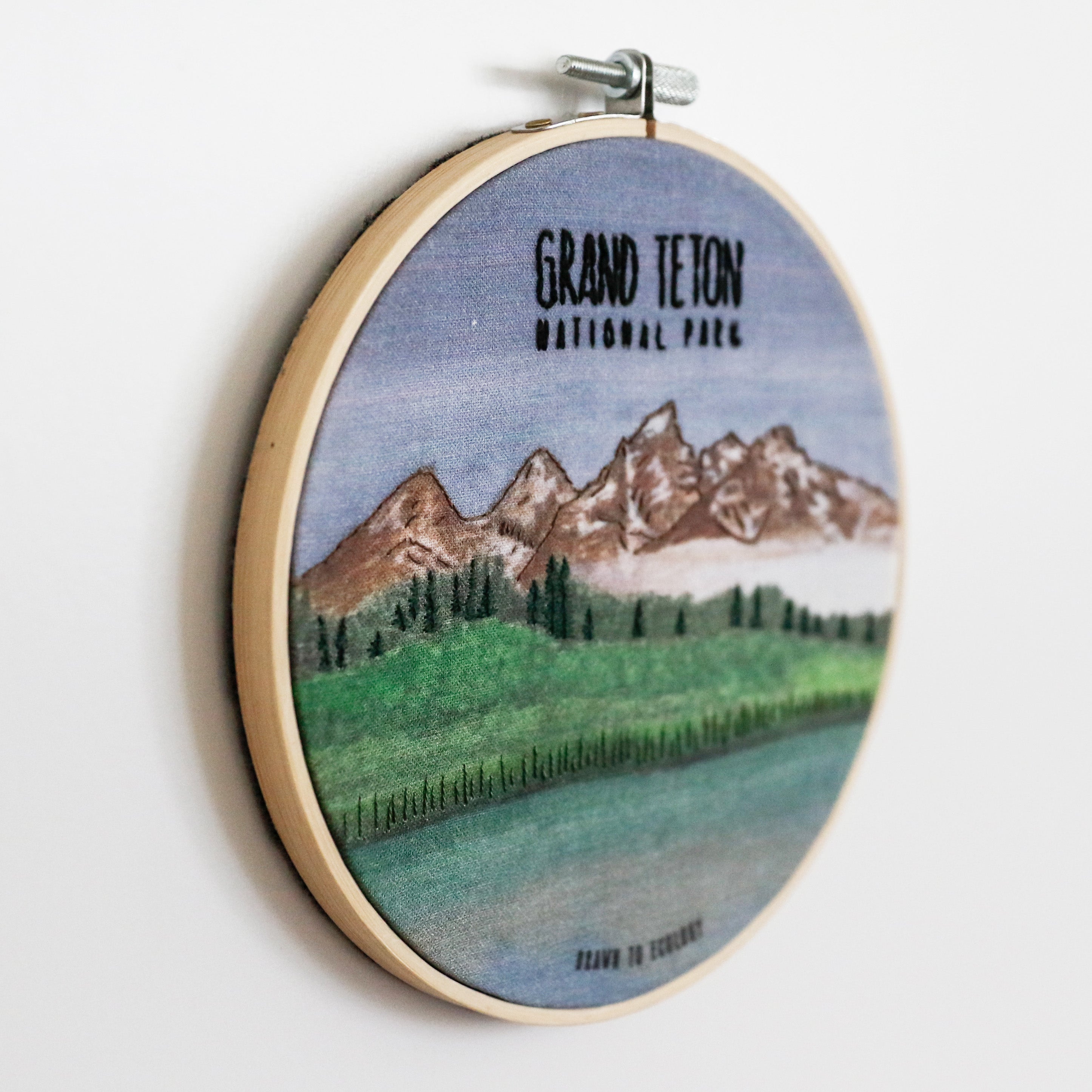 DIY Grand Teton National Park Embroidery Kit