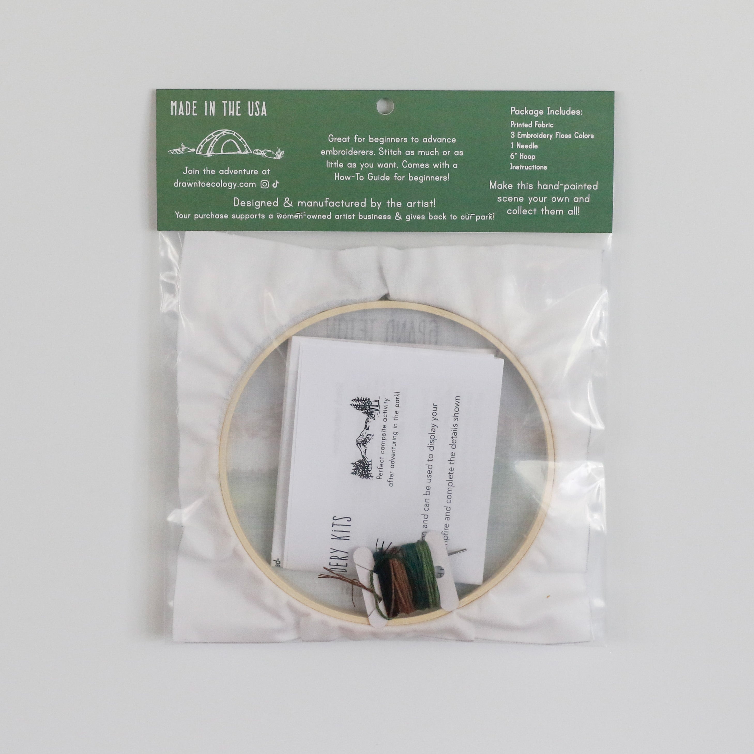 DIY Mount Rainier National Park Embroidery Kit