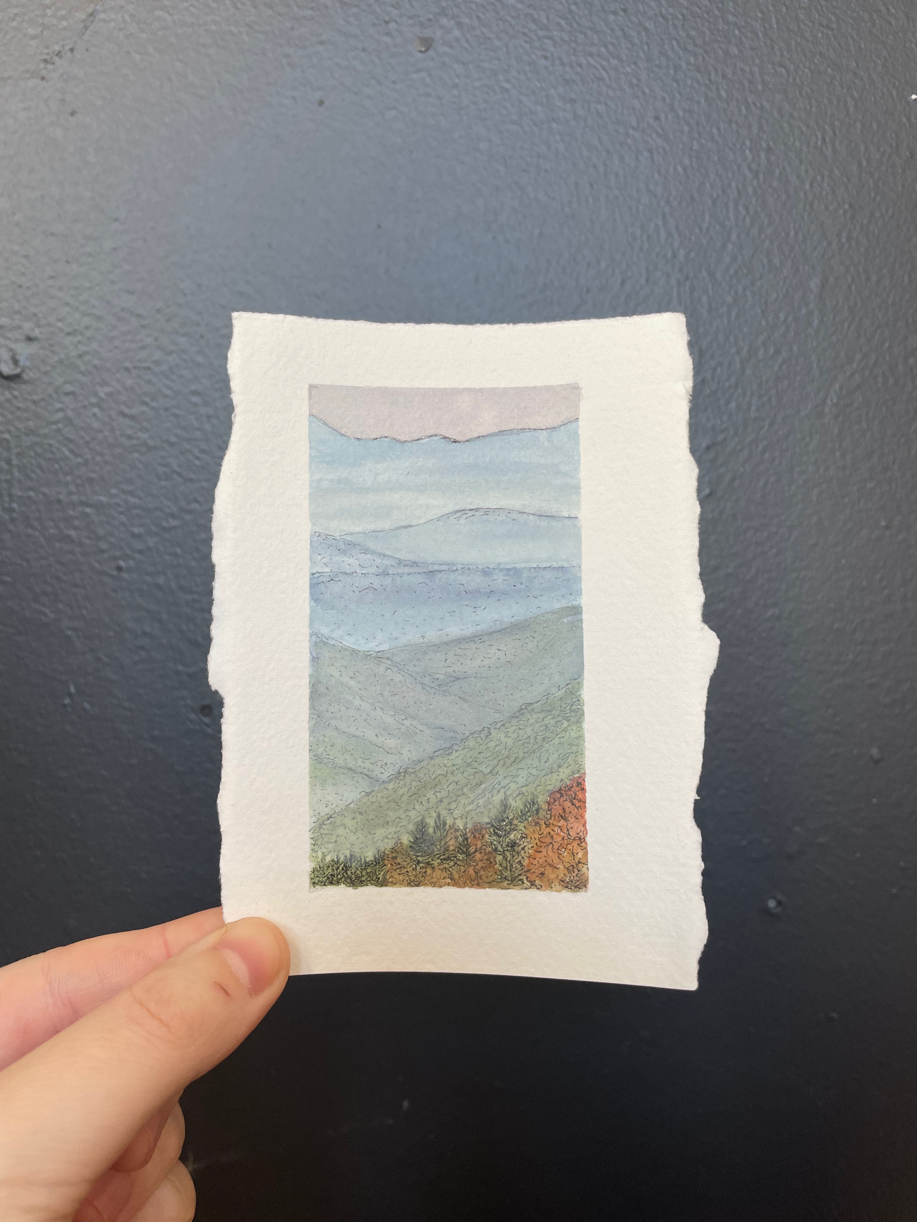 Great Smoky Mountains National Park Mini Watercolor Original