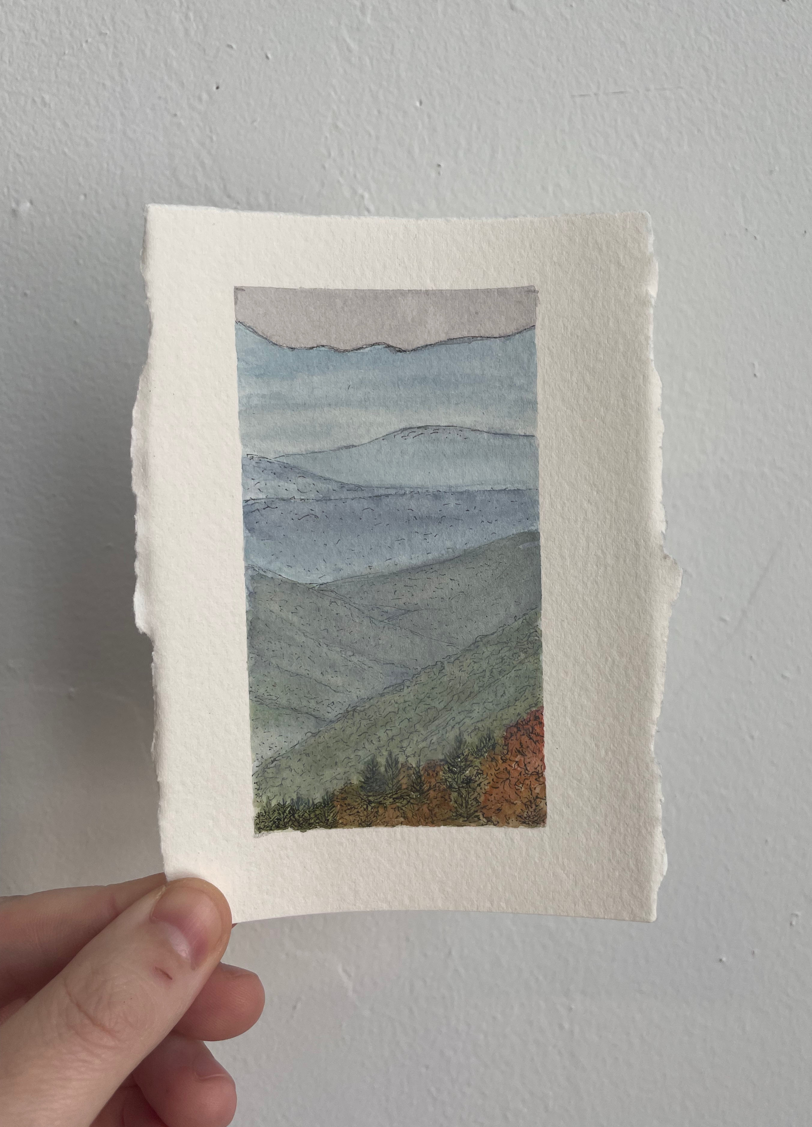 Great Smoky Mountains National Park Mini Watercolor Original